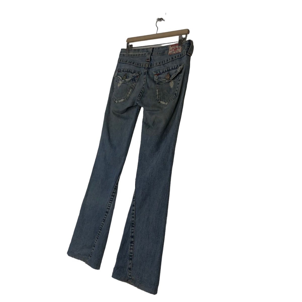 Japanese Brand 🔥VINTAGE BOW CUT DESIGN JEANS TRUE RELIGION USA Size 27" / US 4 / IT 40 - 10 Thumbnail