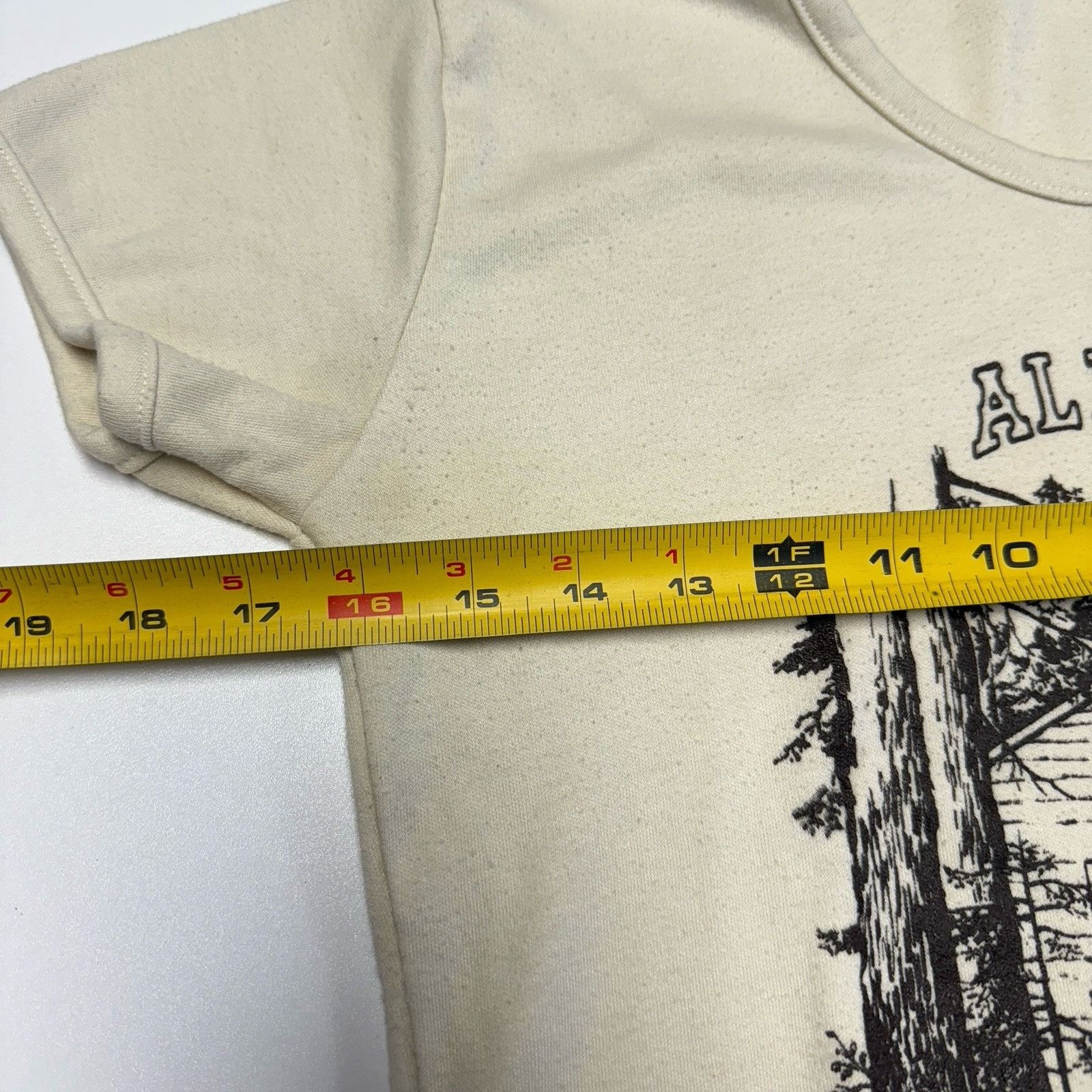Hanes Vintage Hanes Designer Tees Womens Large 16x21 Cabin Mountai Size L / US 10 / IT 46 - 11 Thumbnail