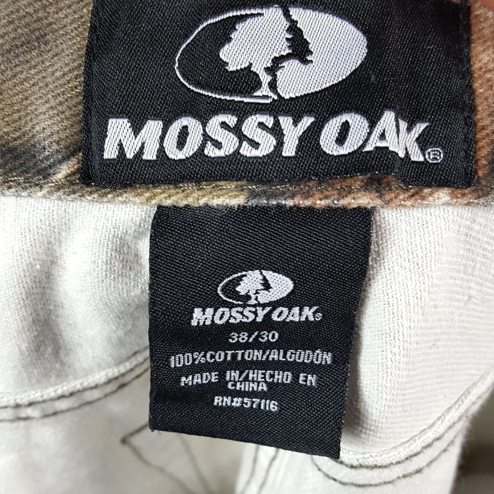 Vintage Mossy Oak Camo Outdoor Hunting Men's Size 38x30 Straight Leg Camouflage Pants Size US 38 / EU 54 - 7 Thumbnail