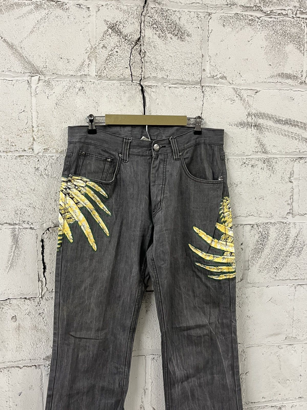 Ed Hardy Y2k ED hardy style baggy fit wide leg denim skater grunge Size US 36 / EU 52 - 7 Thumbnail
