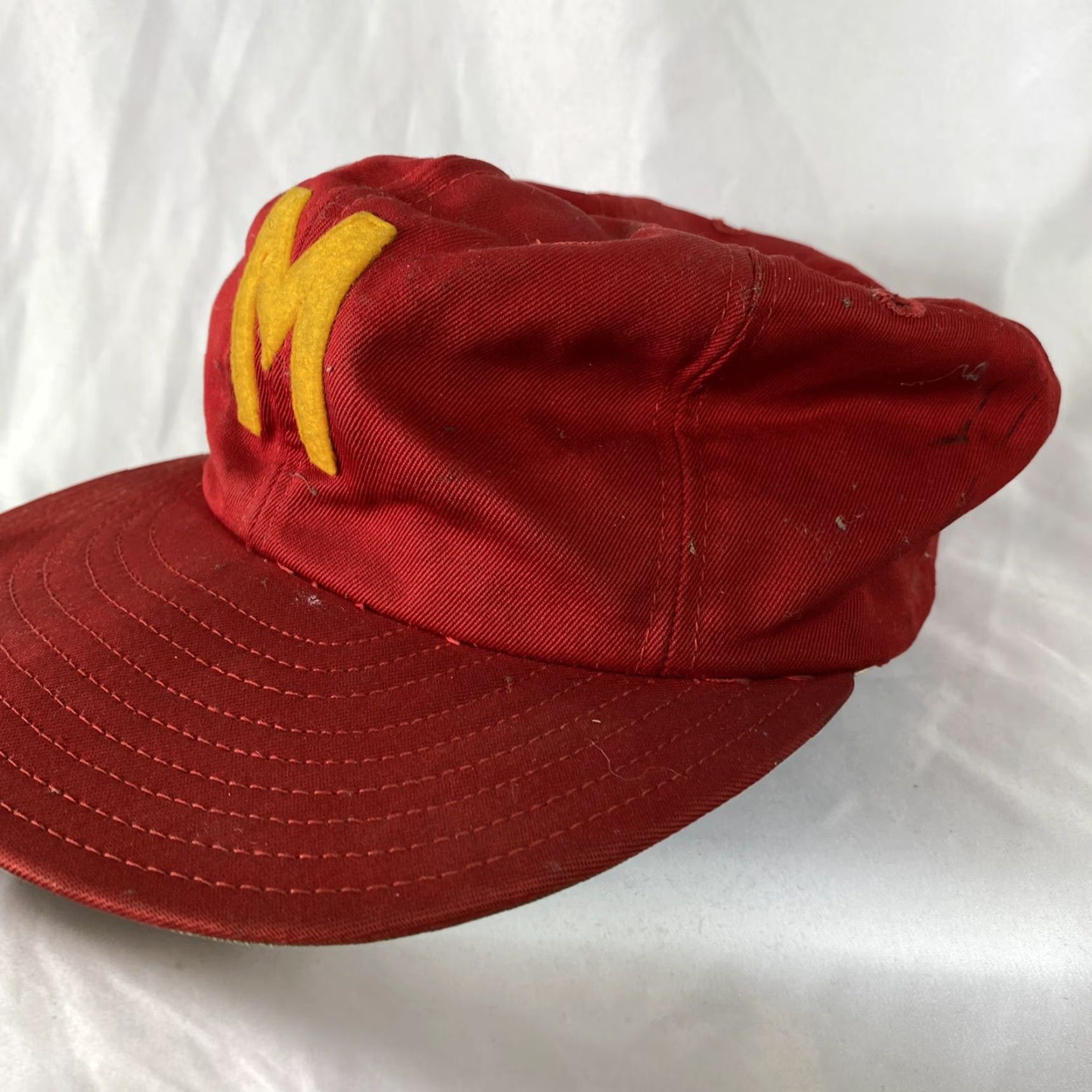 Vintage VINTAGE 1950s HaT Baseball Cap Hat Size 6 7/8 Cap 1950s Mens? Girls? Wait. Size ONE SIZE - 2 Thumbnail