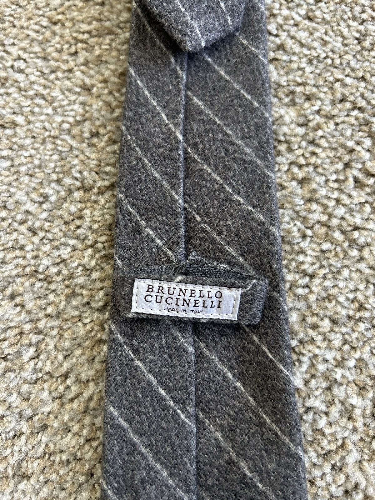 Brunello Cucinelli Unworn Brunello Cucinelli Wool Men’s Tie Size ONE SIZE - 5 Thumbnail