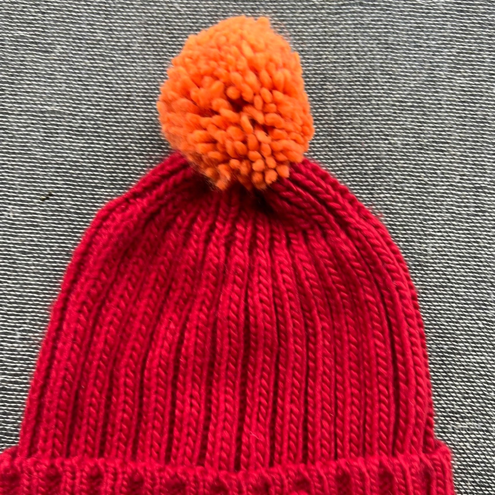 Napapijri Napapijri Beanie Hat One Size OS Red Norway Flag Ribbon Cuffed Pom Pom Knit Unisex Adults Mens Womens Size ONE SIZE - 3 Thumbnail