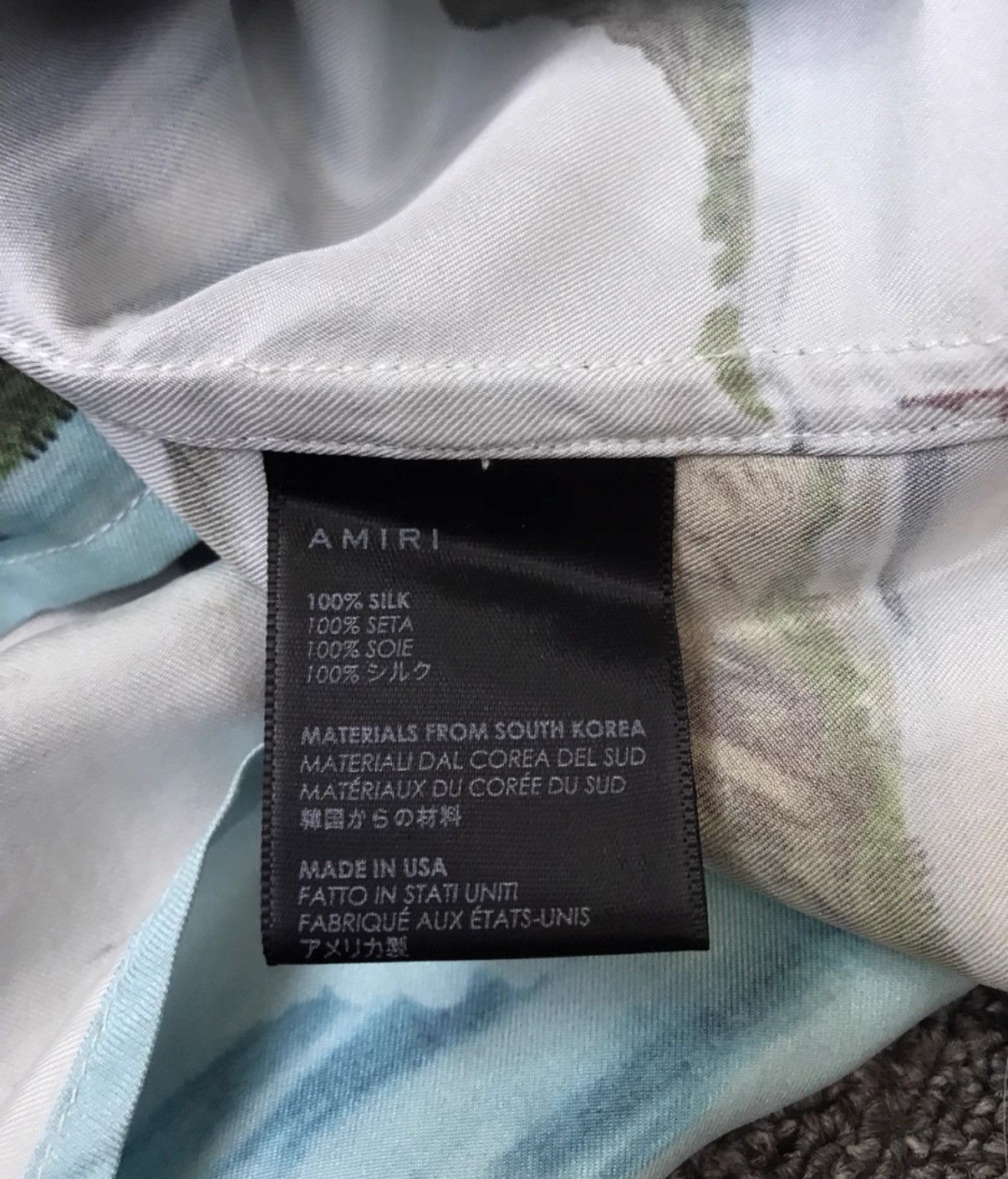 Amiri Amiri Summer Beach Palm Tree Gradient Long Sleeve Shirt, Size US XL / EU 56 / 4 - 5 Thumbnail