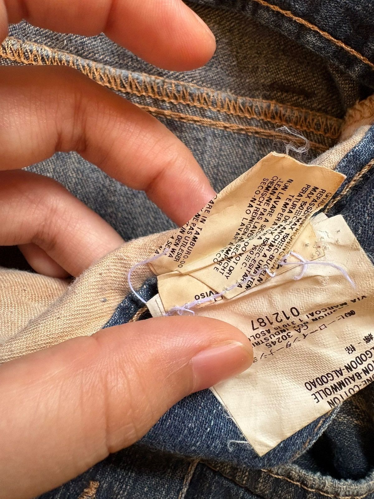 Replay Vintage Replay Rusty Mud Wash Baggy Jeans Size US 33 - 12 Thumbnail