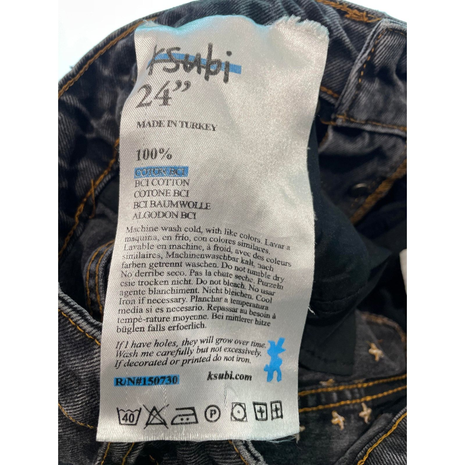 Ksubi Ksubi Grey Ripped Jeans Size US 26 / EU 42 - 3 Thumbnail