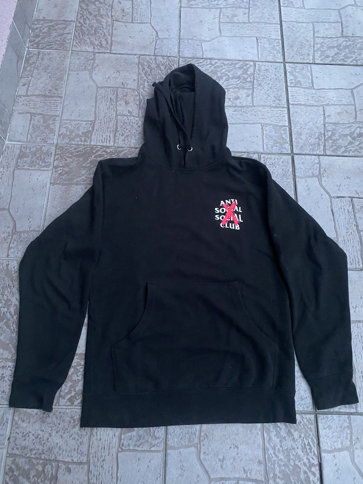 DS Anti Social Social Club ASSC Black Logo KKOCH White Hoodie Supreme Bape  Kith