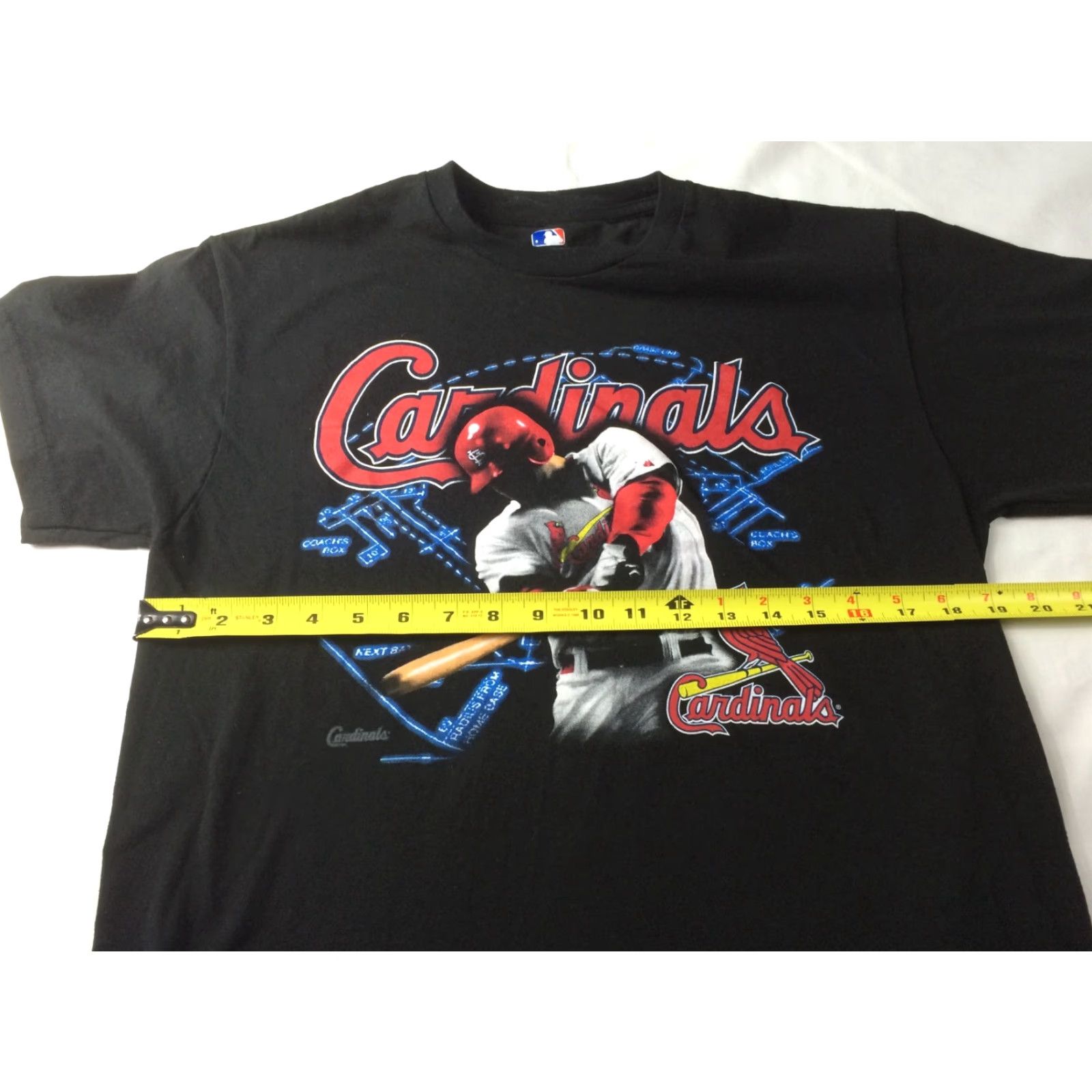 MLB VINTAGE St Louis Cardinals Swinging Bat T Shirt Sz M NWOT Black Genuine Merchandise MLB Size US M / EU 48-50 / 2 - 4 Thumbnail
