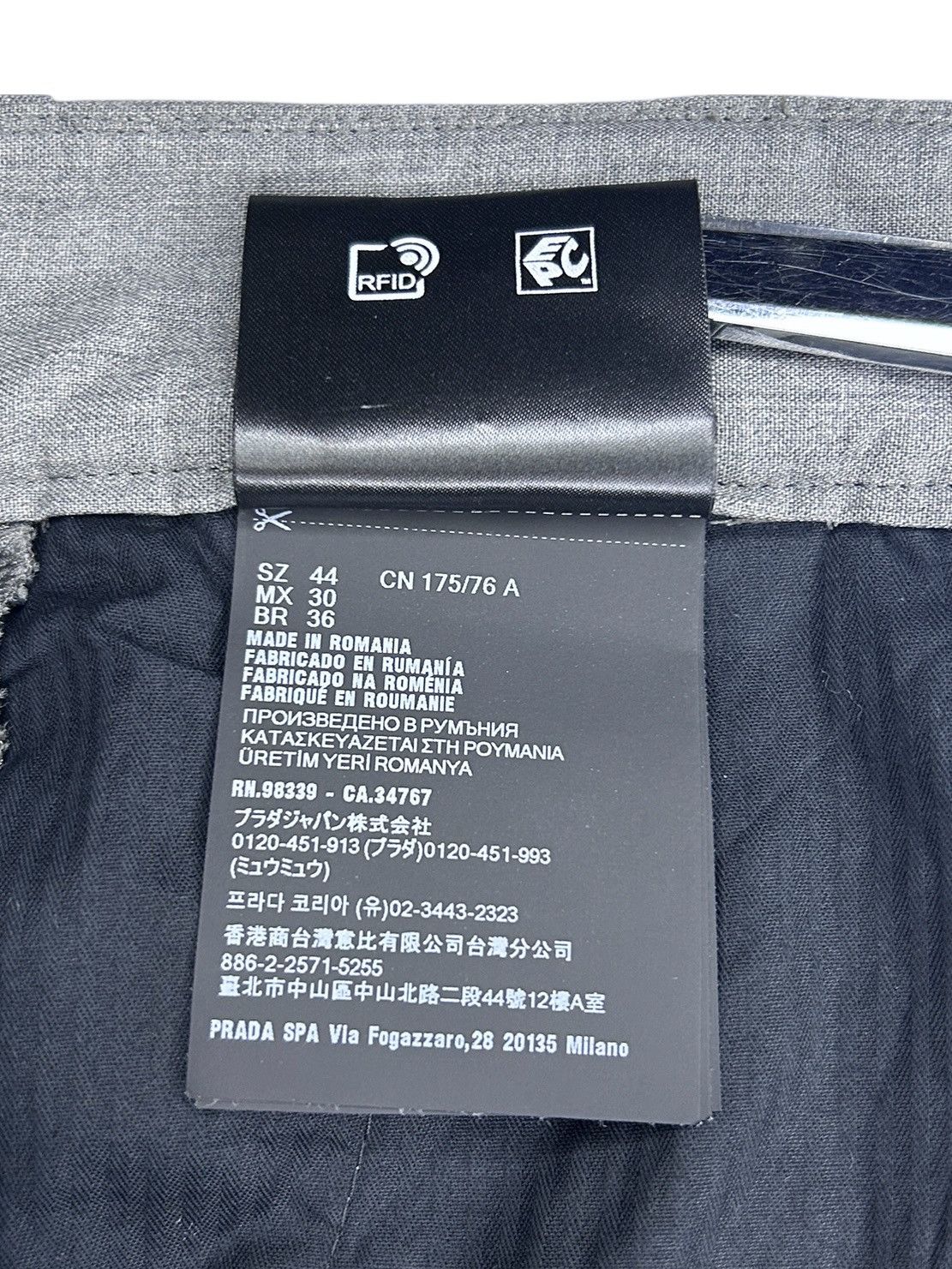 Prada S/S 24 Wool Workwear Trousers Size US 28 / EU 44 - 14 Thumbnail