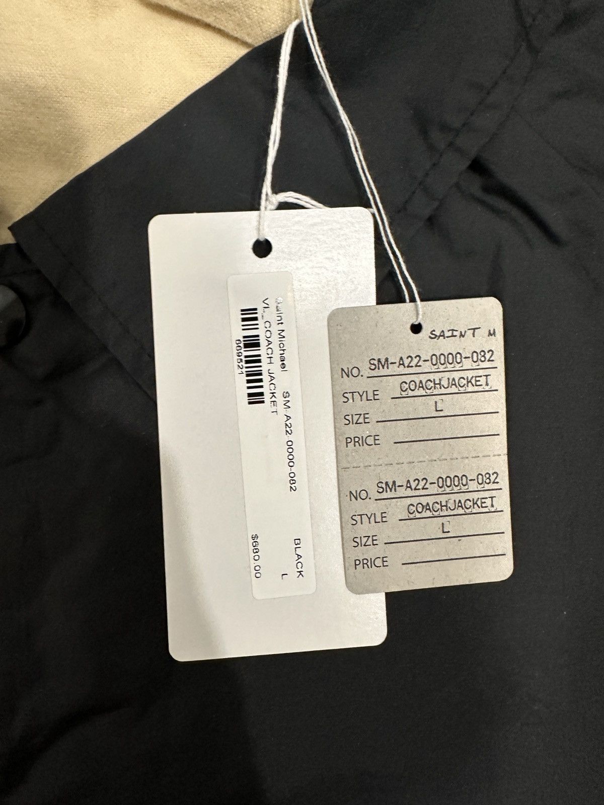 Saint Michael × Vlone Saint Michael x Vlone Coach Jacket Black Size US L / EU 52-54 / 3 - 6 Thumbnail