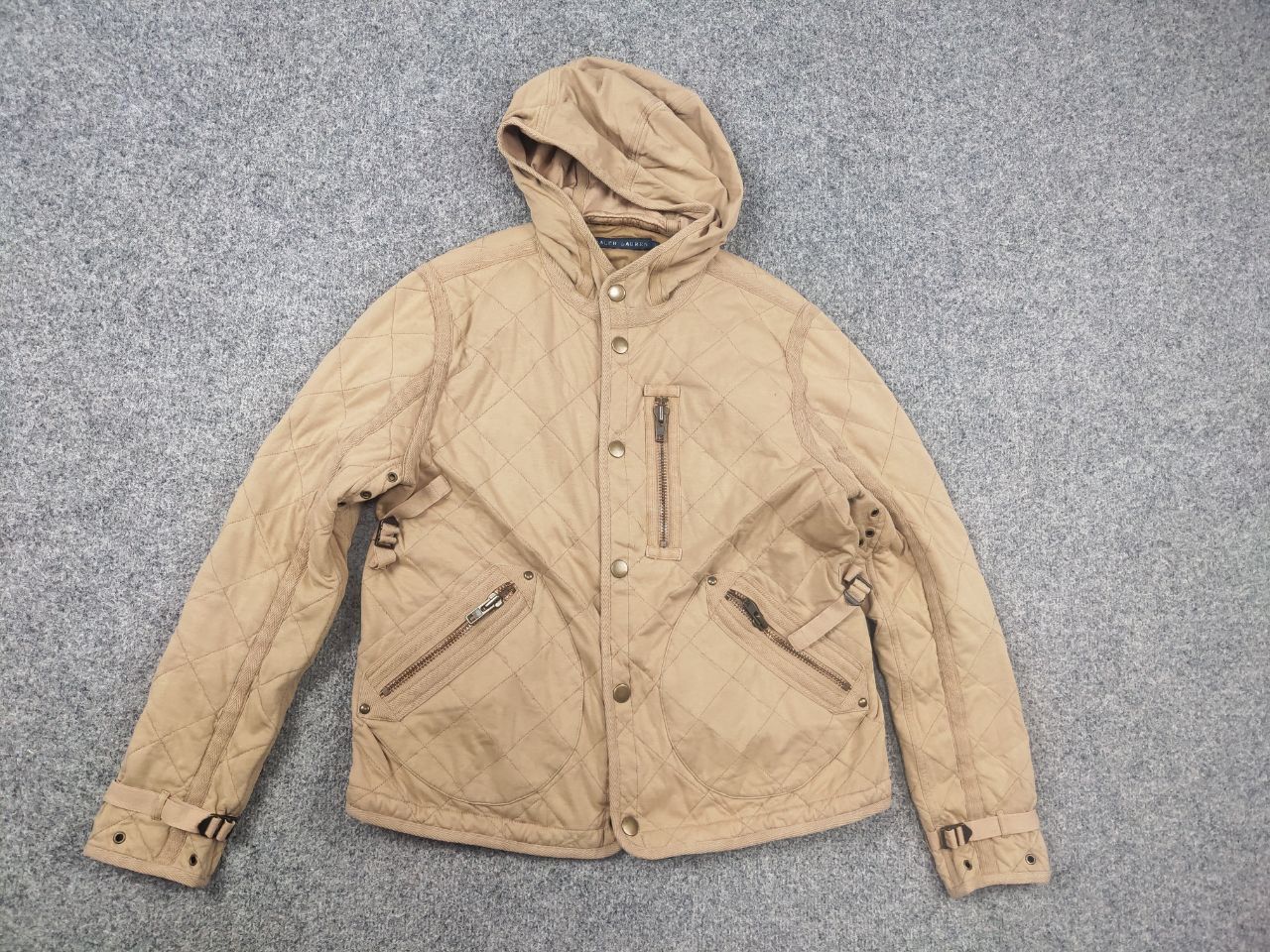 Ralph Lauren Rare Vintage 90's Ralph Lauren Quilted Beige Workwear Jacket Size US S / EU 44-46 / 1 - 9 Thumbnail