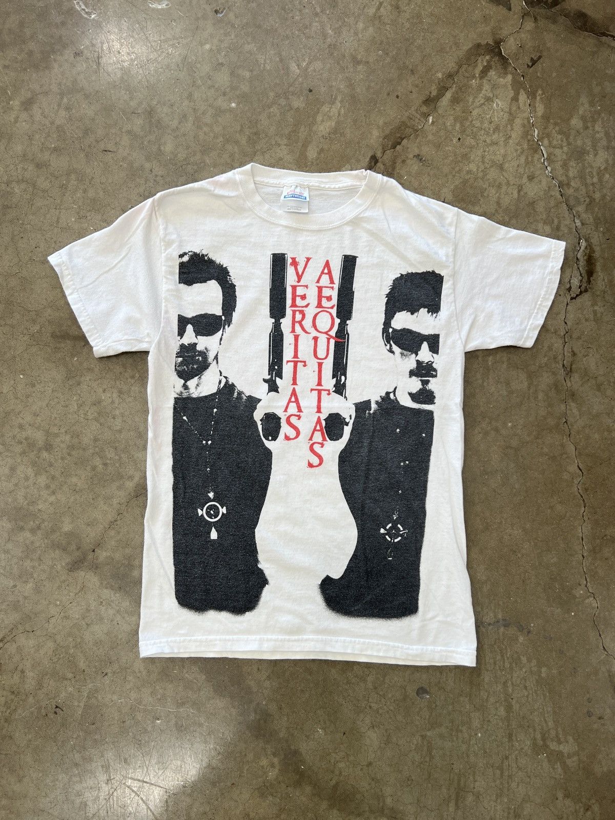 Vintage Vintage 1999 Boondock Saints Veritas Aequitas Movie Tee Small Size US M / EU 48-50 / 2 - 2 Thumbnail