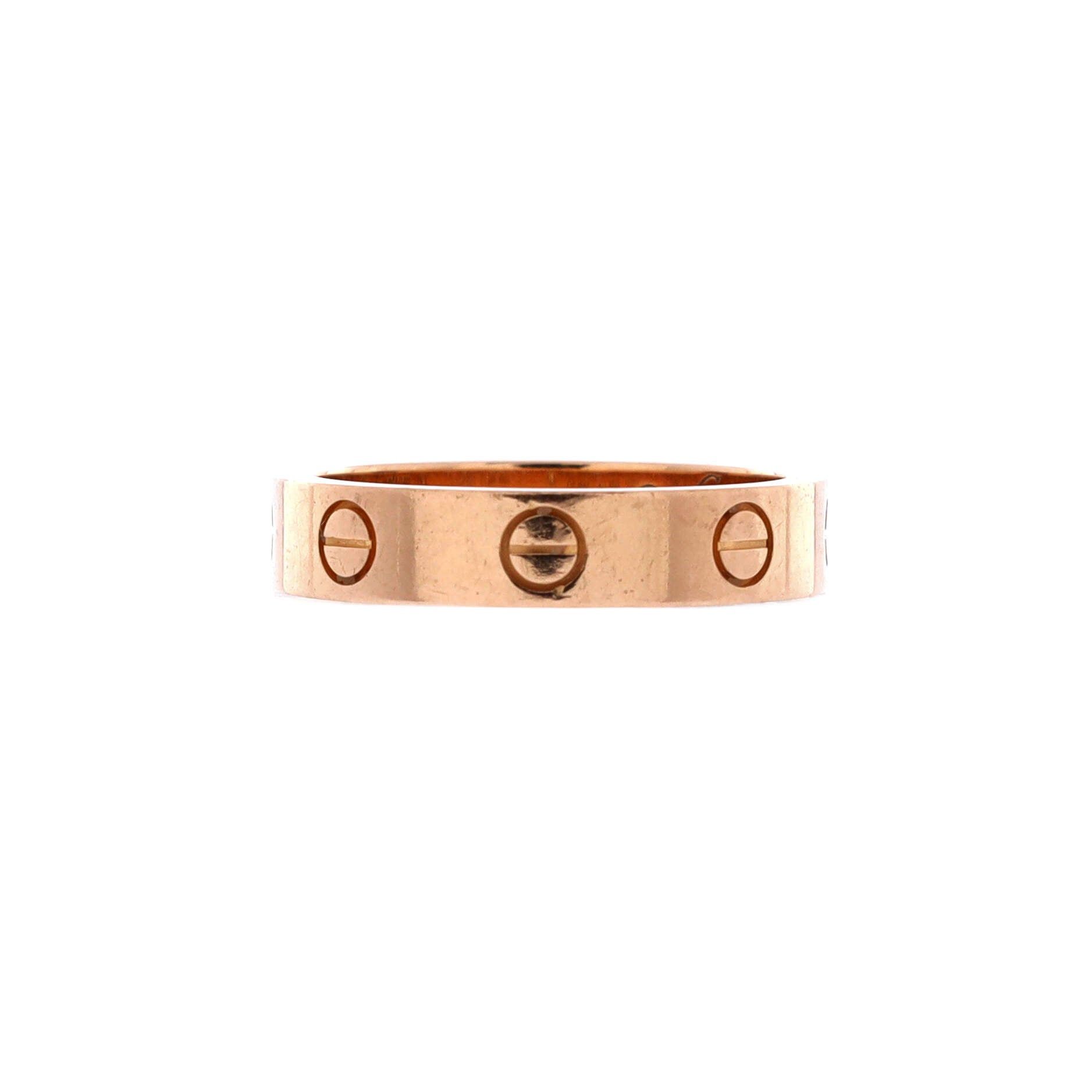 Cartier Love Wedding Band 1 Diamond Ring Size ONE SIZE - 1 Thumbnail