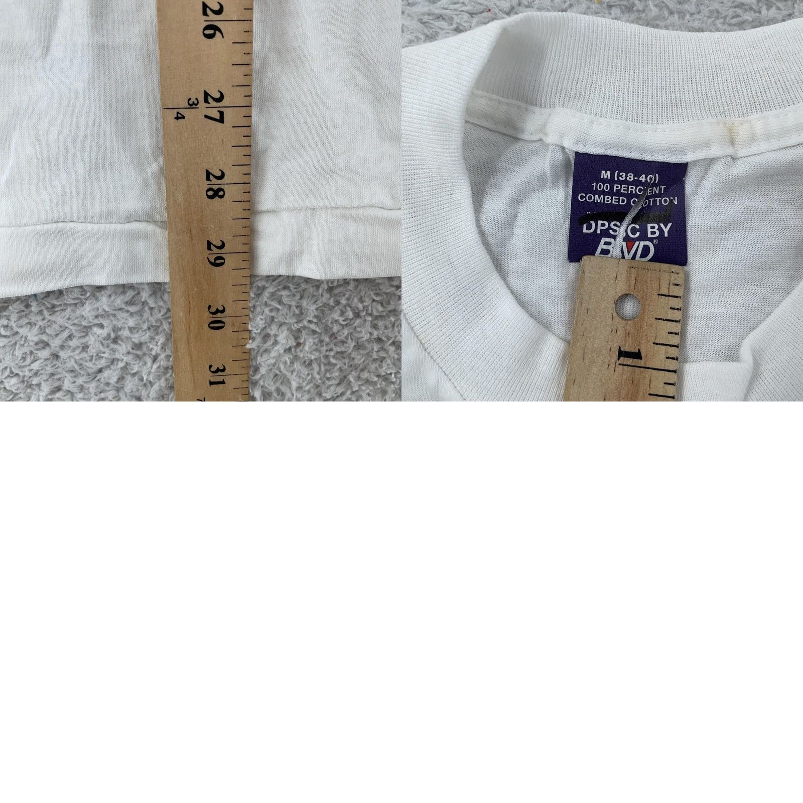 Vintage VINTAGE B.V.D Shirt Mens XS/S White Undershirt Crewneck 90s Military All Seasons Lightweight Cotton Jersey Breathable Knit Boys Girls Mens Size US XS / EU 42 / 0 - 8 Thumbnail