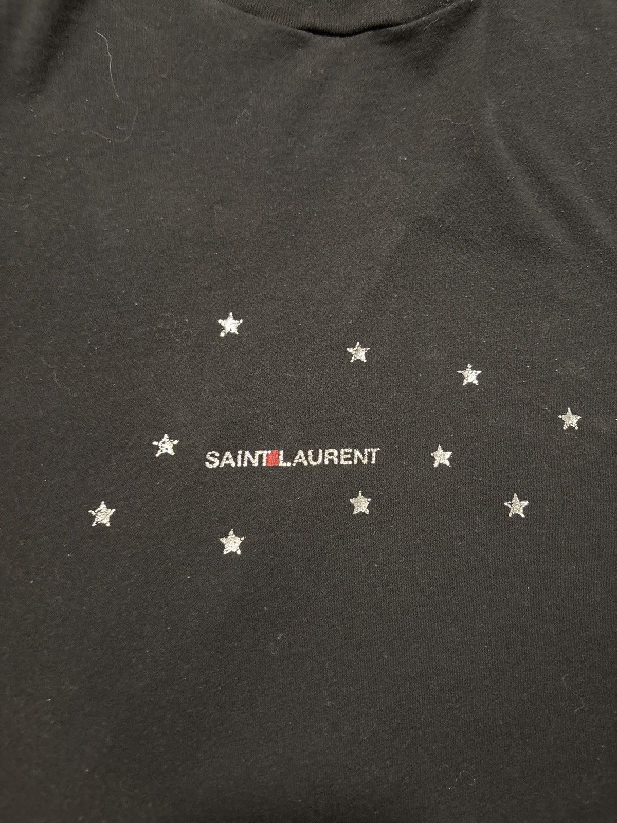 Saint Laurent Paris Star logo Tee Size US M / EU 48-50 / 2 - 5 Thumbnail