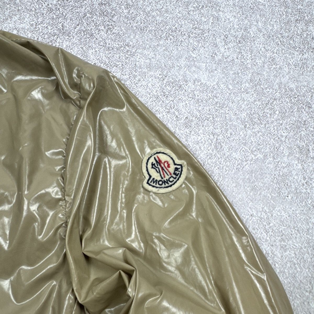 Moncler Women`s Moncler Z8E0182 Beige Nylon Rain Jacket Size 1 / S Size US S / EU 44-46 / 1 - 9 Thumbnail