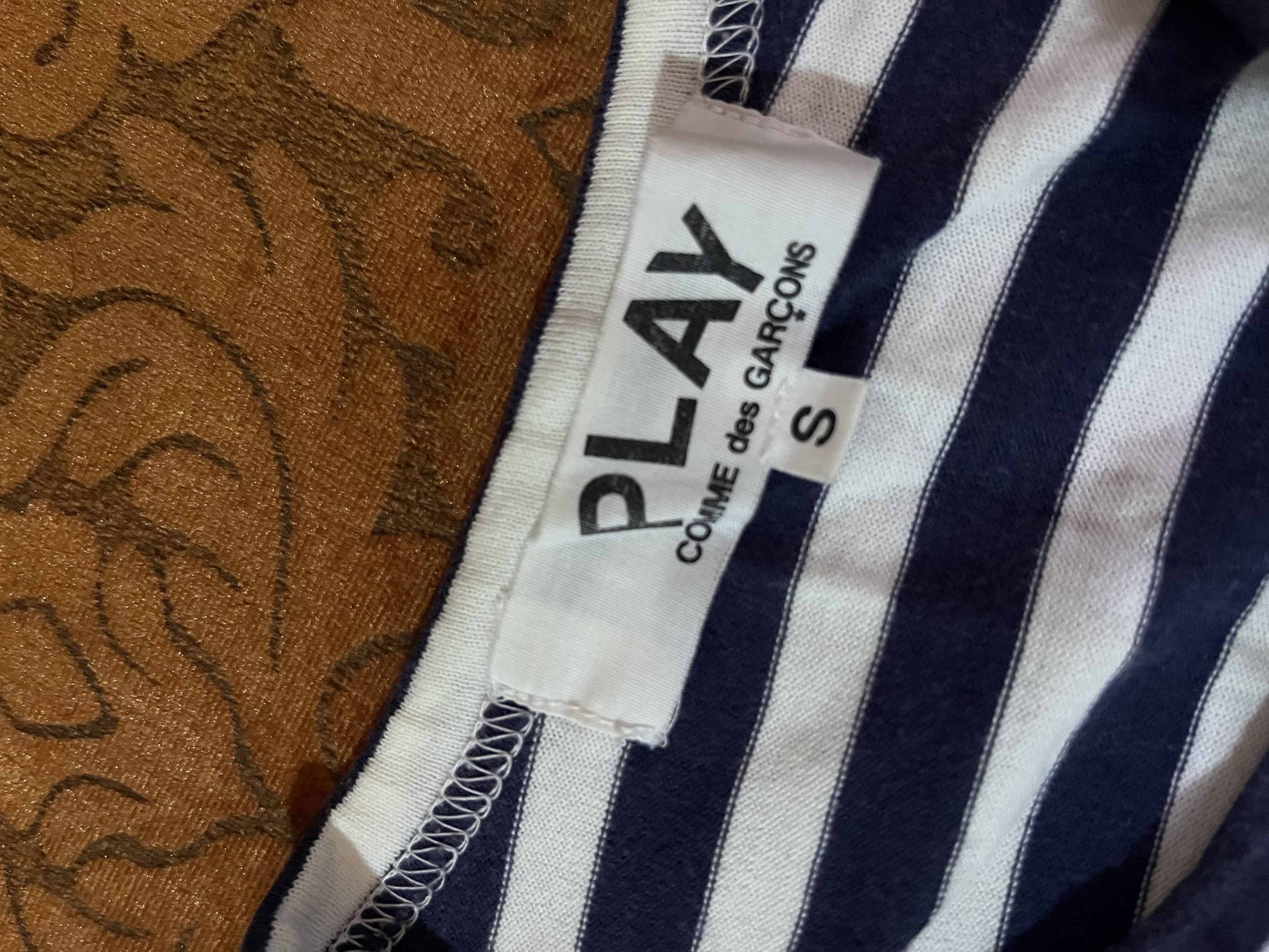 Comme des Garcons × Comme des Garcons PLAY Comme des Garcons PLAY Green Emblem Striped L/S T-shirt Size US S / EU 44-46 / 1 - 2 Thumbnail
