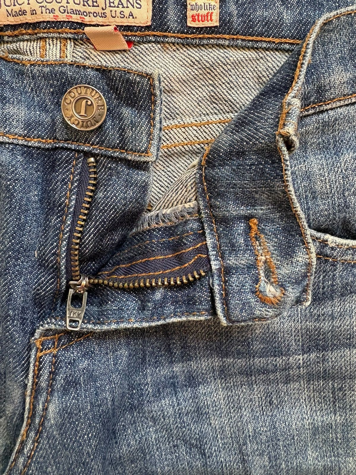 Japanese Brand Vintage Japanese Brand Mud Wash Distressed Bellbottom Jeans Size 31" - 9 Thumbnail