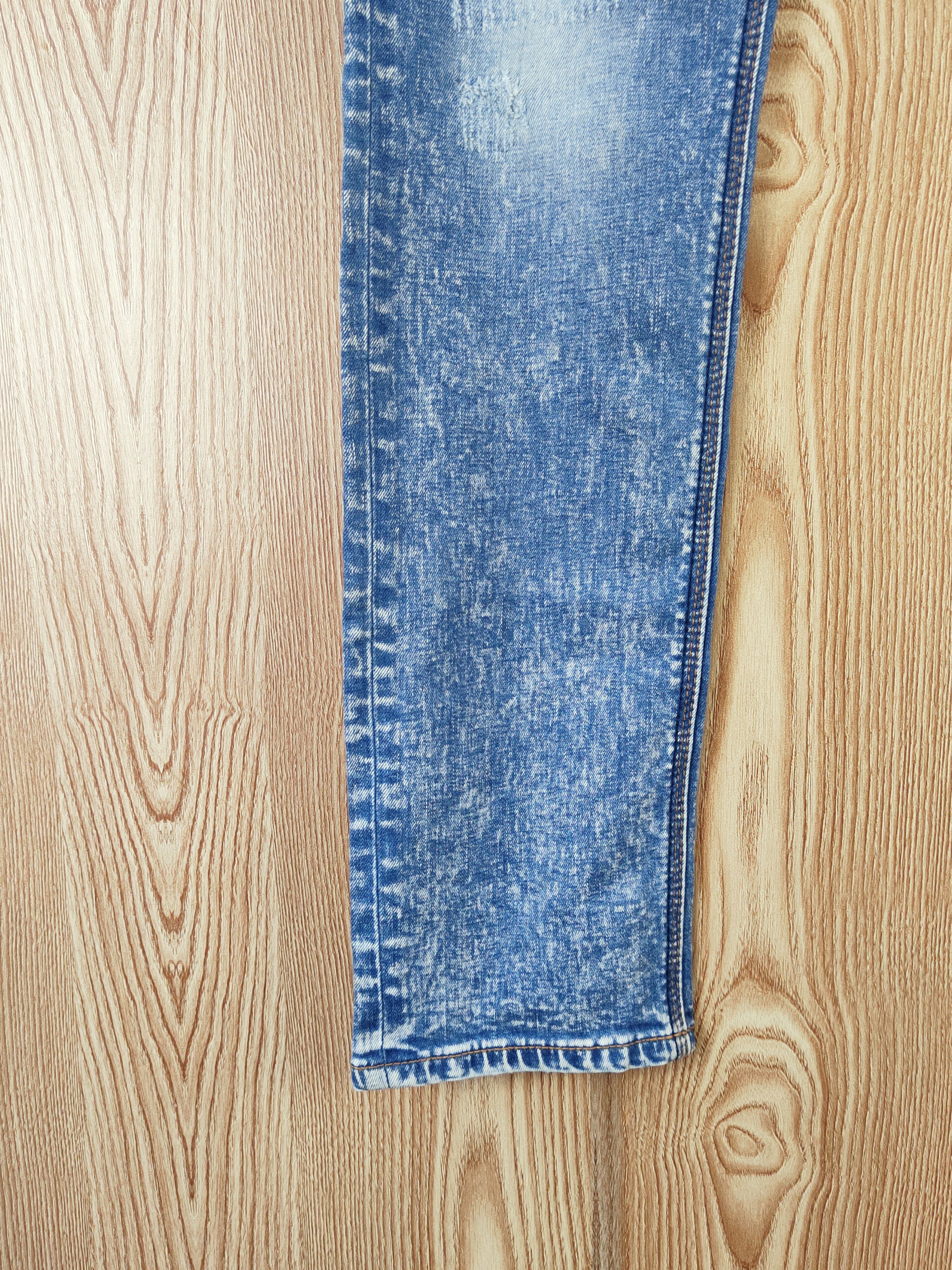 Japanese Brand Avail Blue Distressed Ripped Jeans #W022 Size US 33 - 4 Thumbnail