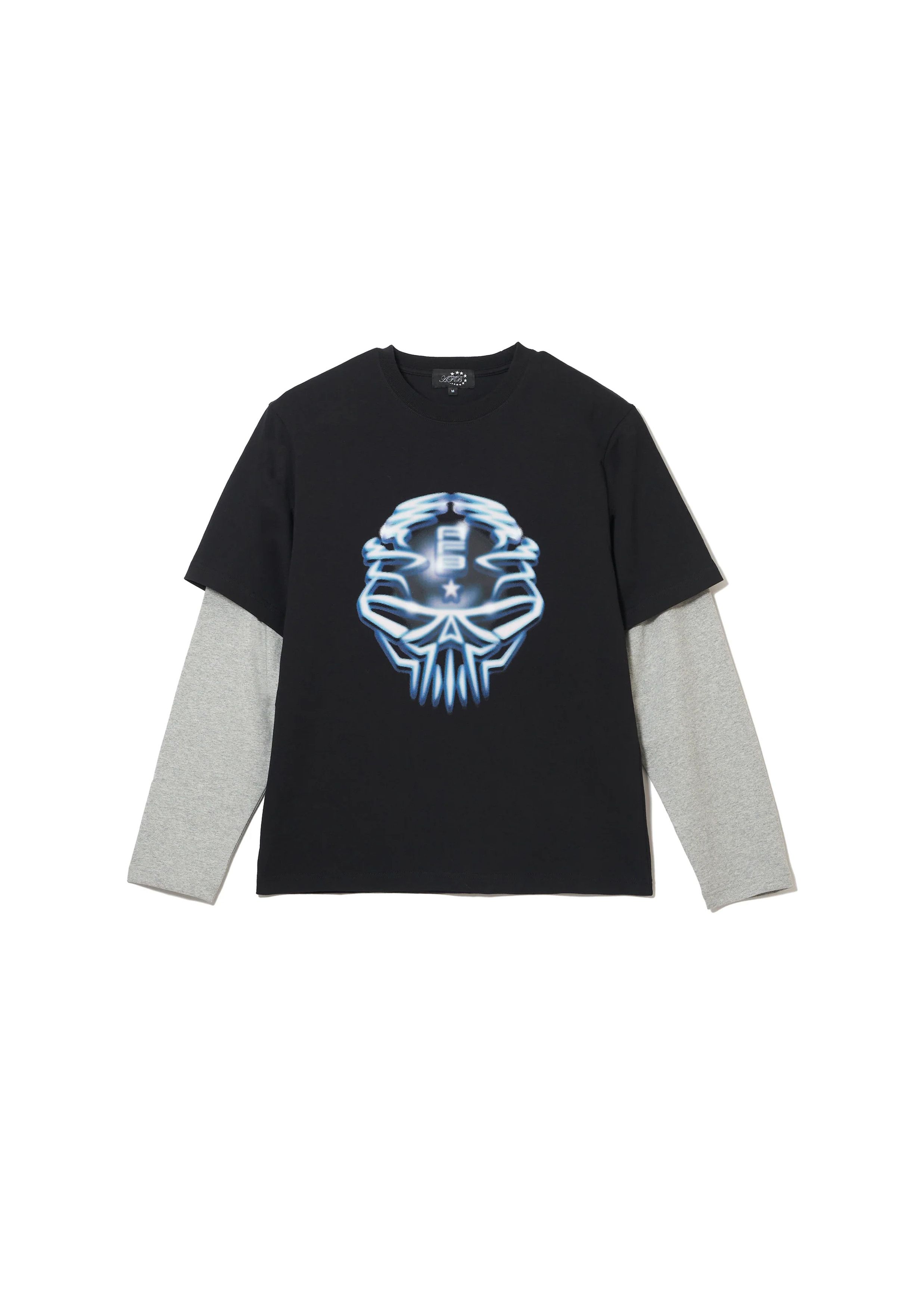 image of Afb Skull Layerd Tee in Black, Men's (Size XL)