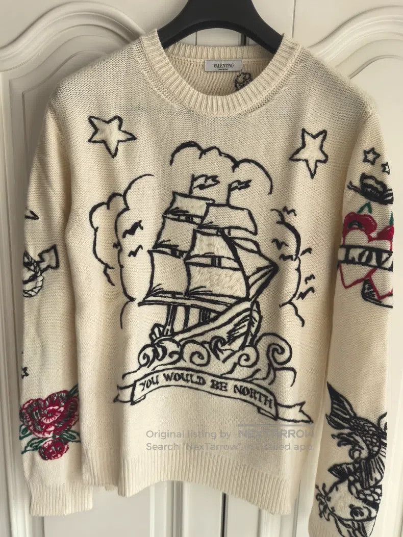 Valentino Valentino Sailboat rose sweater Size S / US 4 / IT 40 - 2 Thumbnail