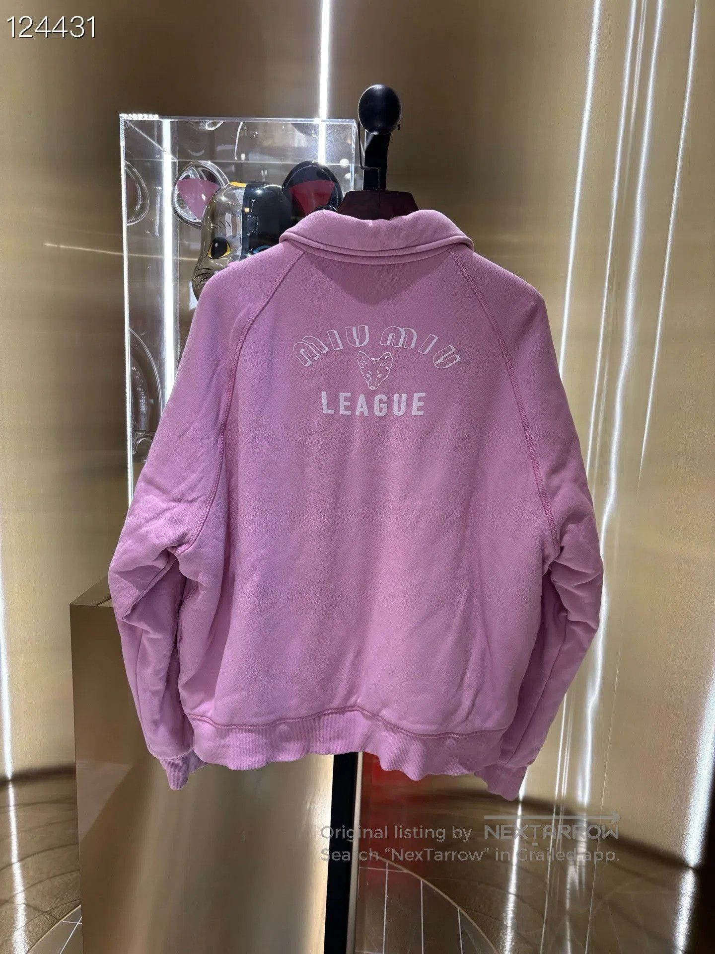 Miu Miu Miu Miu Logo Pink Puffer Jacket. Size L / US 10 / IT 46 - 2 Thumbnail