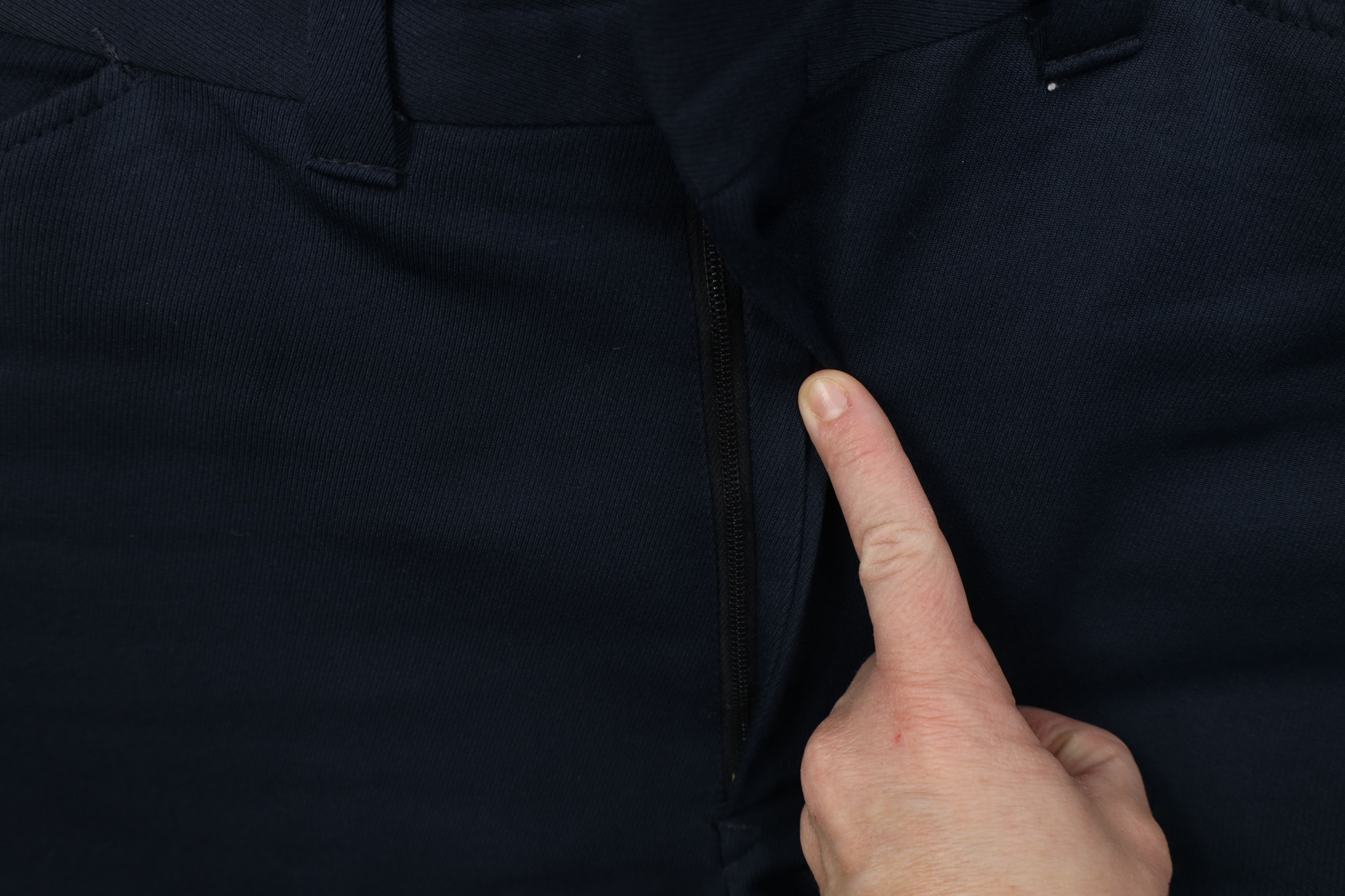 Vintage Vintage 70s Streetwear Flared Wide Leg Chino Pants Navy Blue Size US 36 / EU 52 - 7 Thumbnail