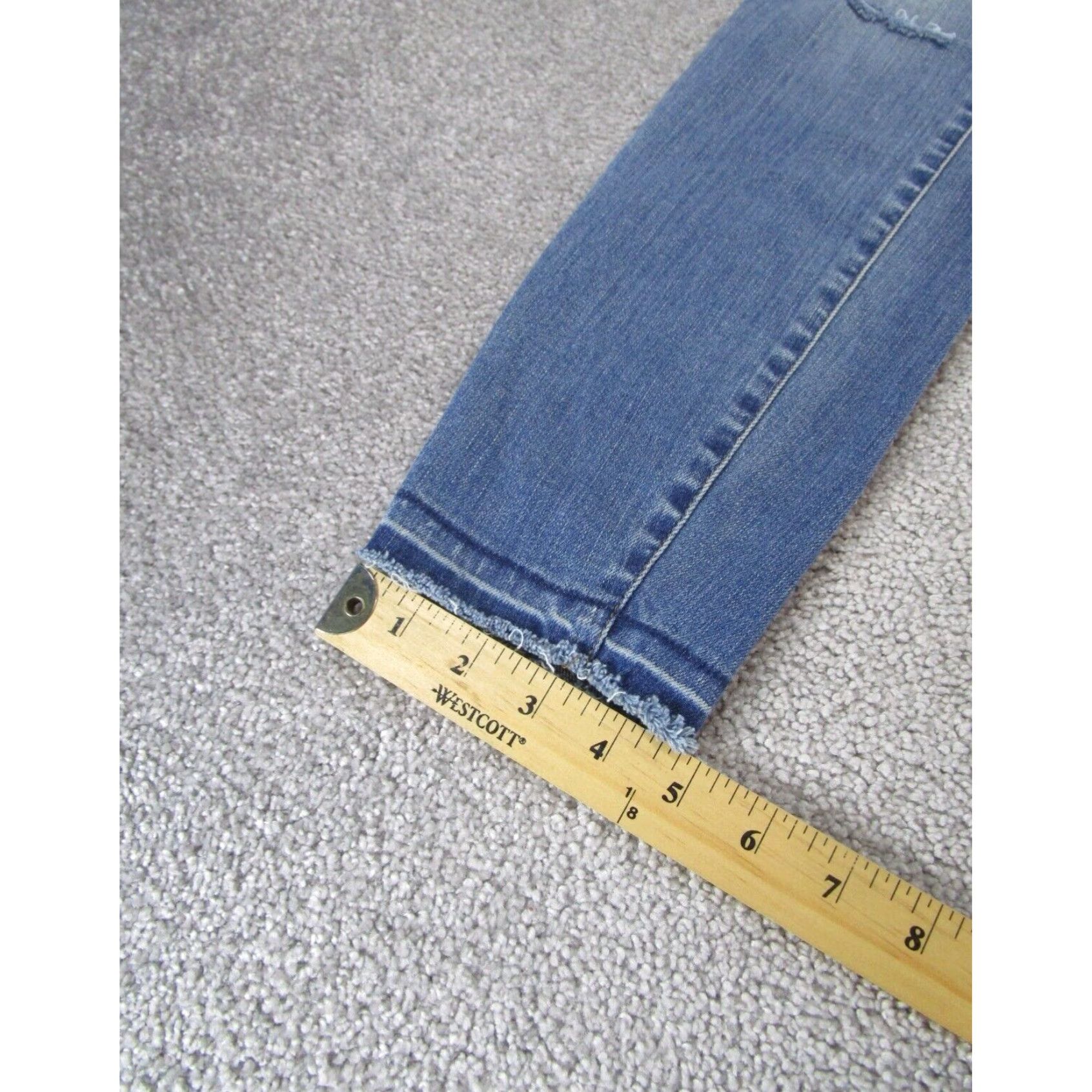 Madewell Madewell Womens Jeans Medium 28 Light Wash Skinny Ripped Size 28" / US 6 / IT 42 - 4 Thumbnail