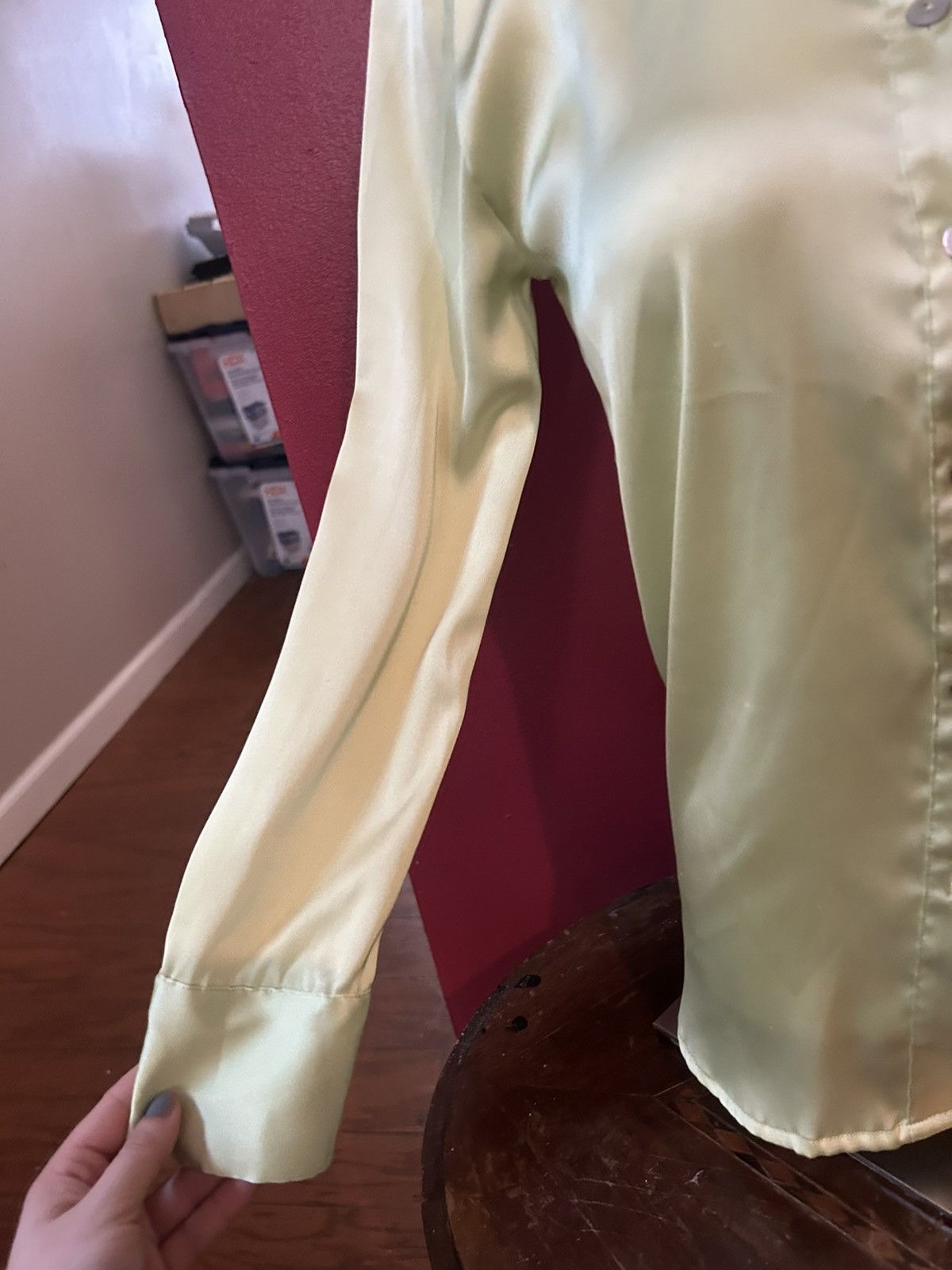 Rachel Zoe Rachel Zoe Light Lime Green Blouse XSmall Size XS / US 0-2 / IT 36-38 - 7 Thumbnail