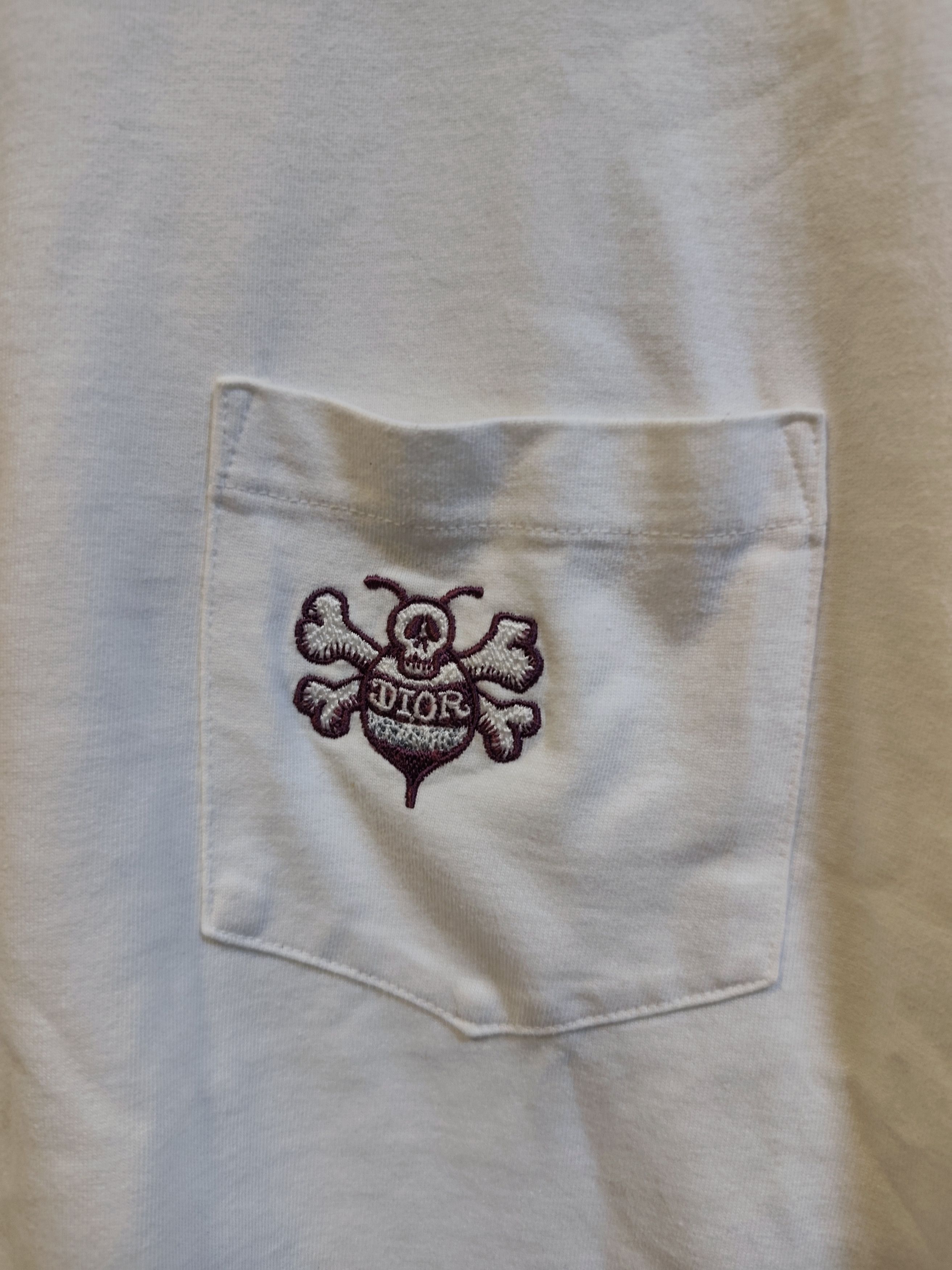 Dior Dior x Shawn Stussy Bee White T-Shirt Size US L / EU 52-54 / 3 - 2 Thumbnail