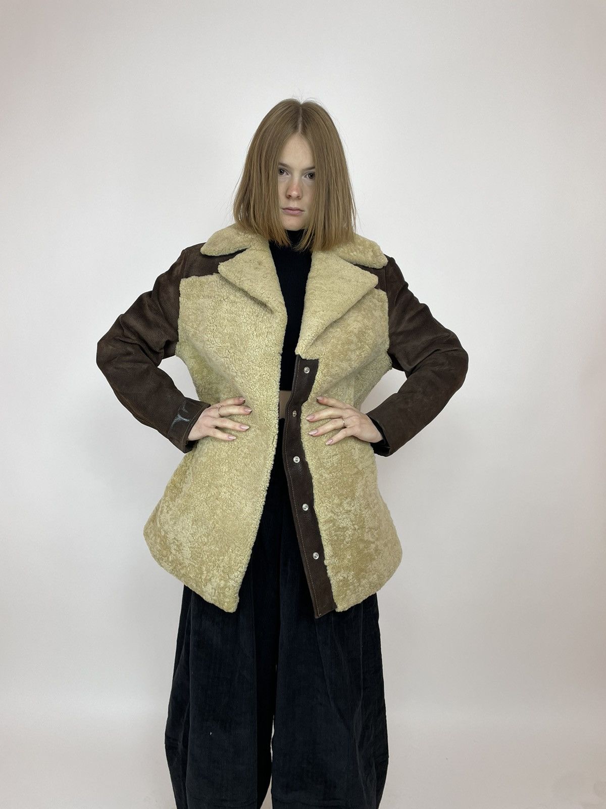 Vintage Vintage Sheepskin coat leather winter overcoat Women's Size S / US 4 / IT 40 - 7 Thumbnail