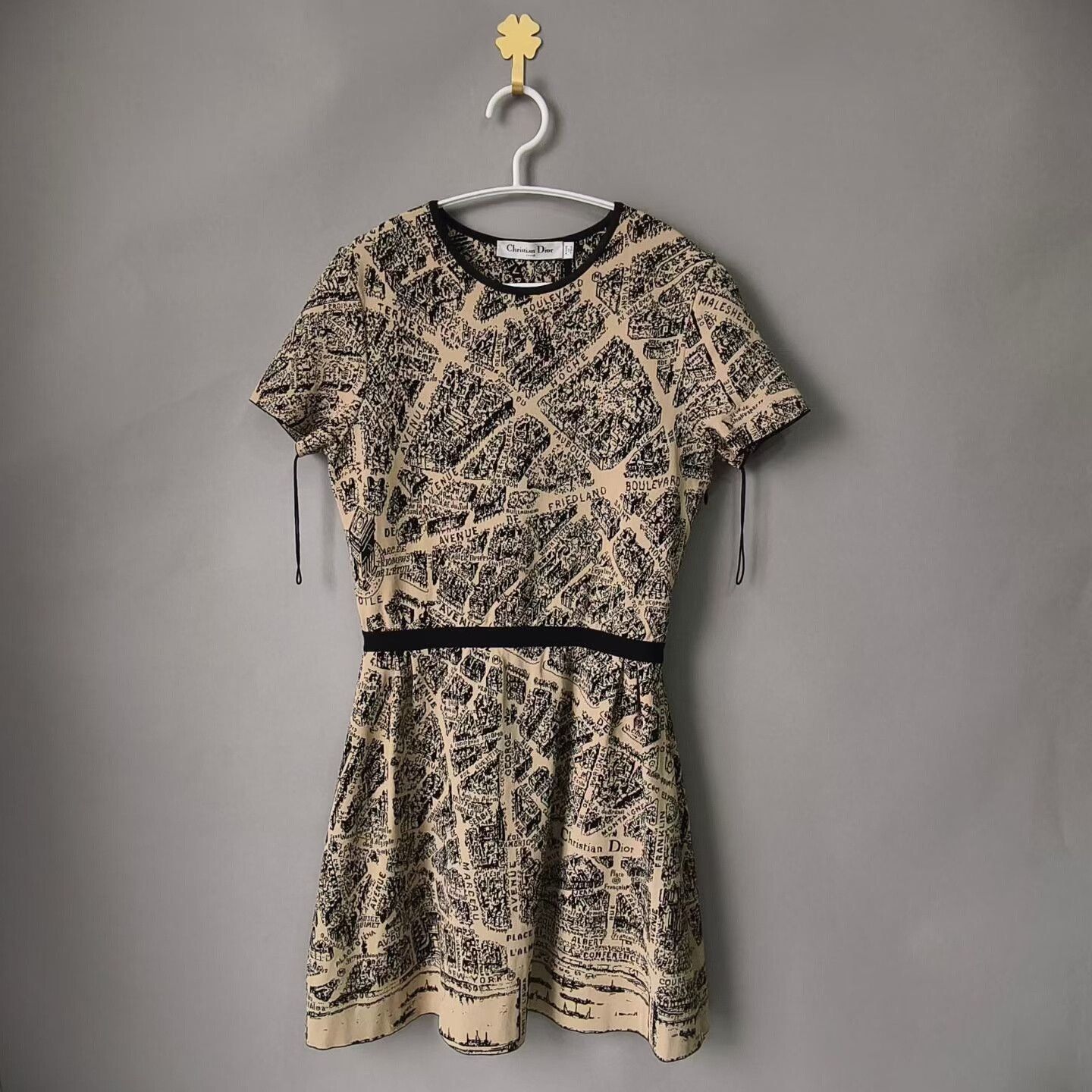 Dior Dior New Brown Paris Map Knit Dress Size XXS / US 00 / IT 34 - 1 Thumbnail