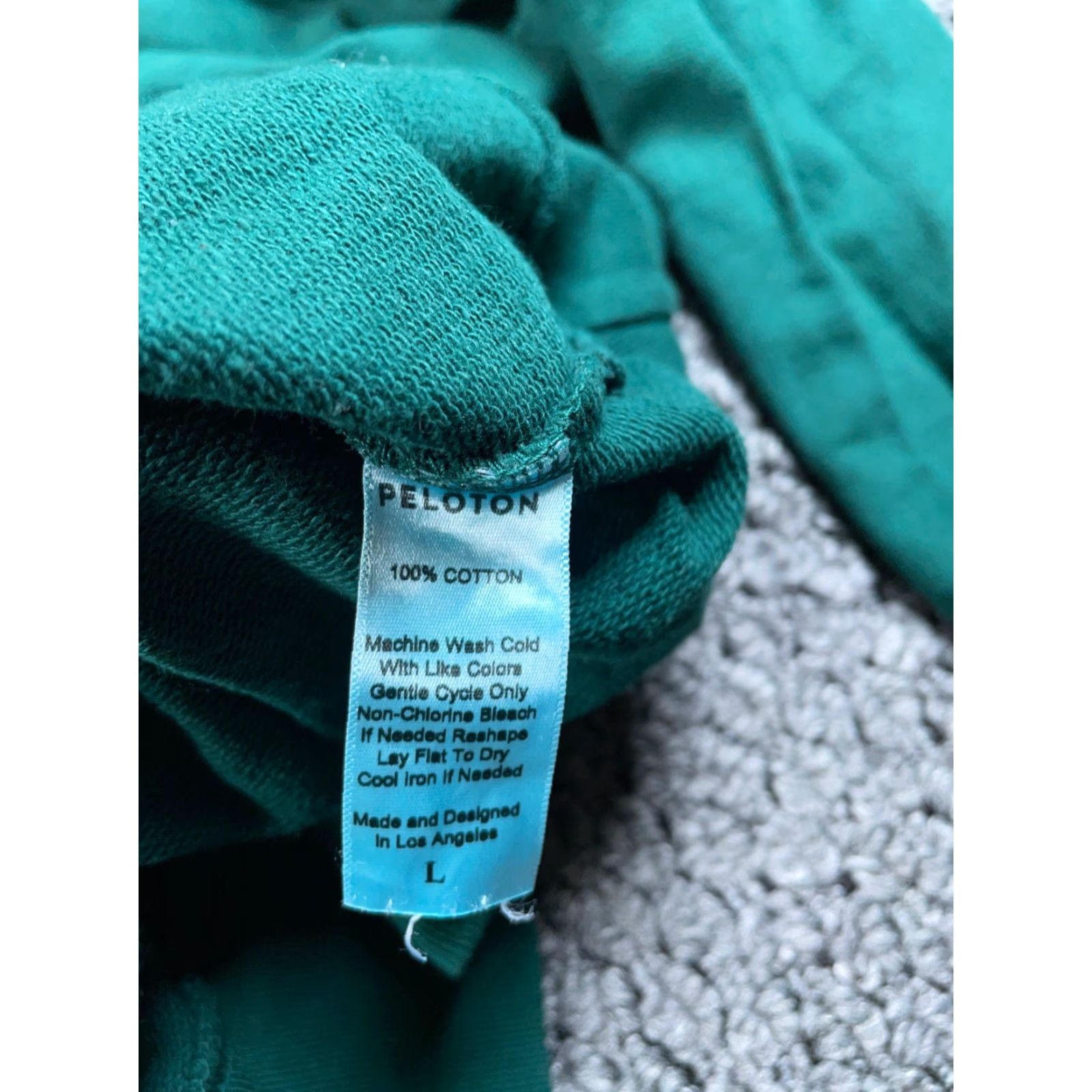 Vintage Peloton Lightweight Embroidered Sweatshirt Women Large Green Crewneck USA Made Size L / US 10 / IT 46 - 4 Thumbnail