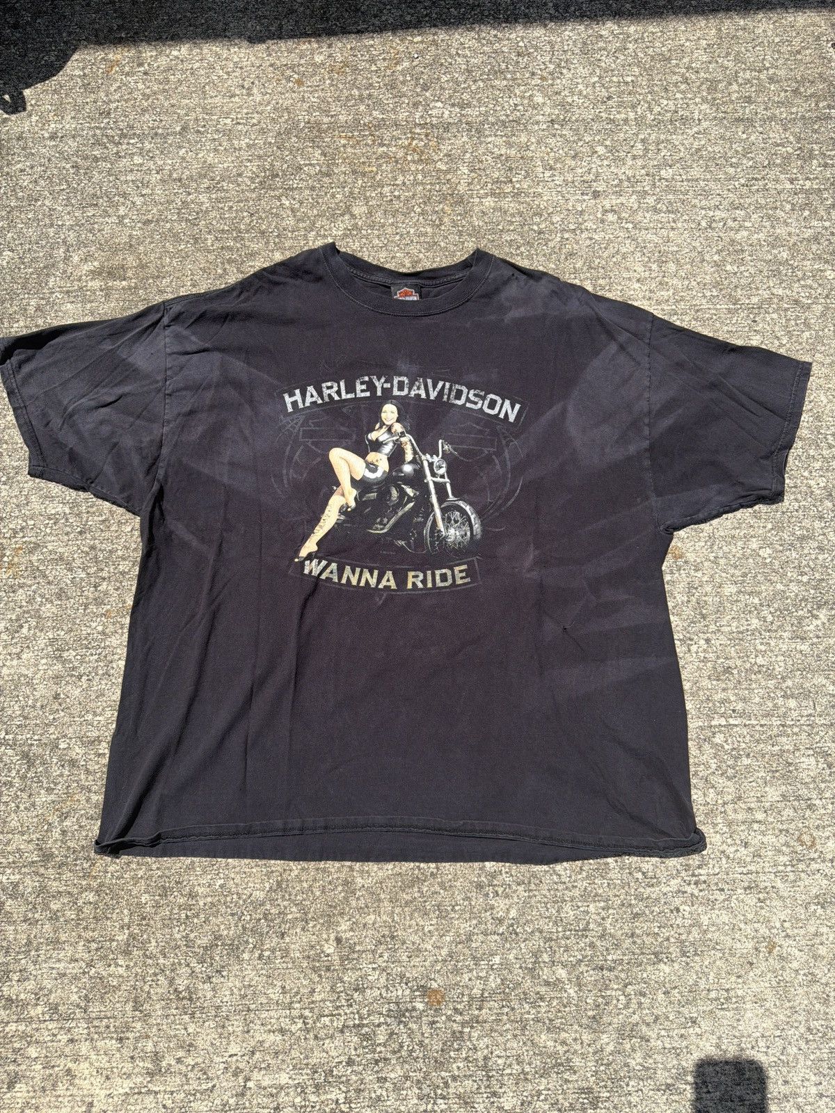 Vintage Harley “Wanna Ride?” Tee Size US XXL / EU 58 / 5 - 1 Thumbnail
