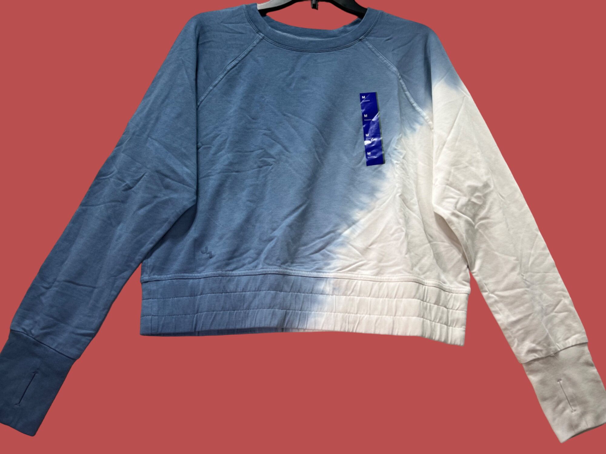 Other Joy Lab - Women's Long Sleeve Sweatshirt - Blue / White - Me Size M / US 6-8 / IT 42-44 - 16 Thumbnail