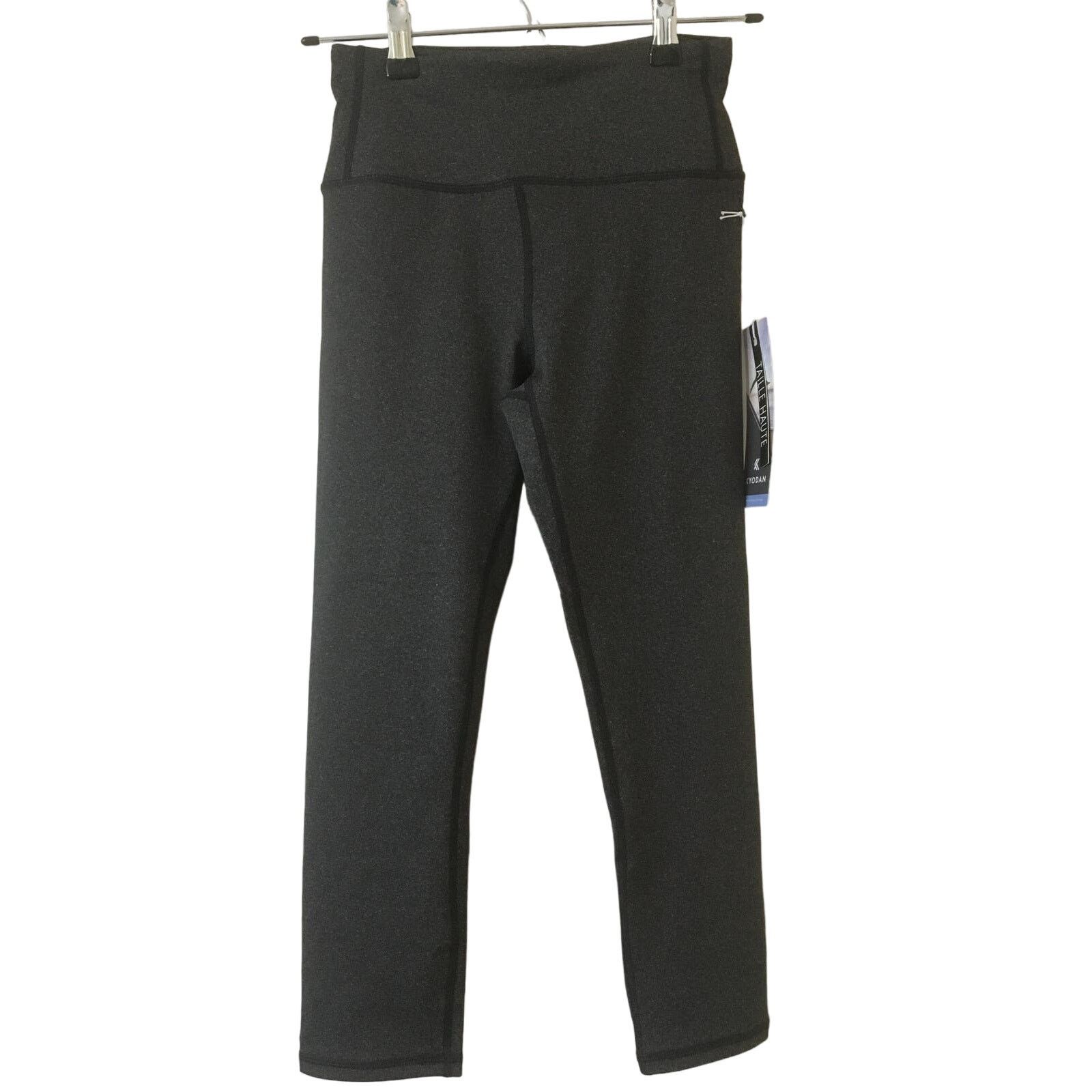 Kyodan NWT Kyodan Access XS Gray Capri Leggings Yoga Pants Pocket Size 22" - 1 Thumbnail