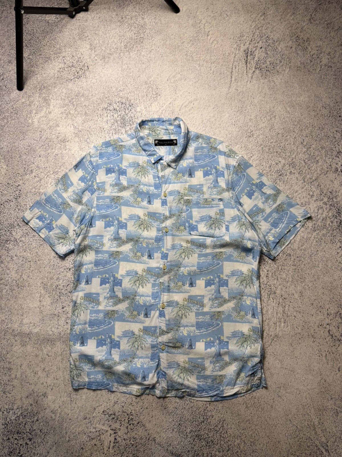 Allsaints Vintage Allsaints Viscose Y2K Hawaii Shirt Size US M / EU 48-50 / 2 - 1 Thumbnail