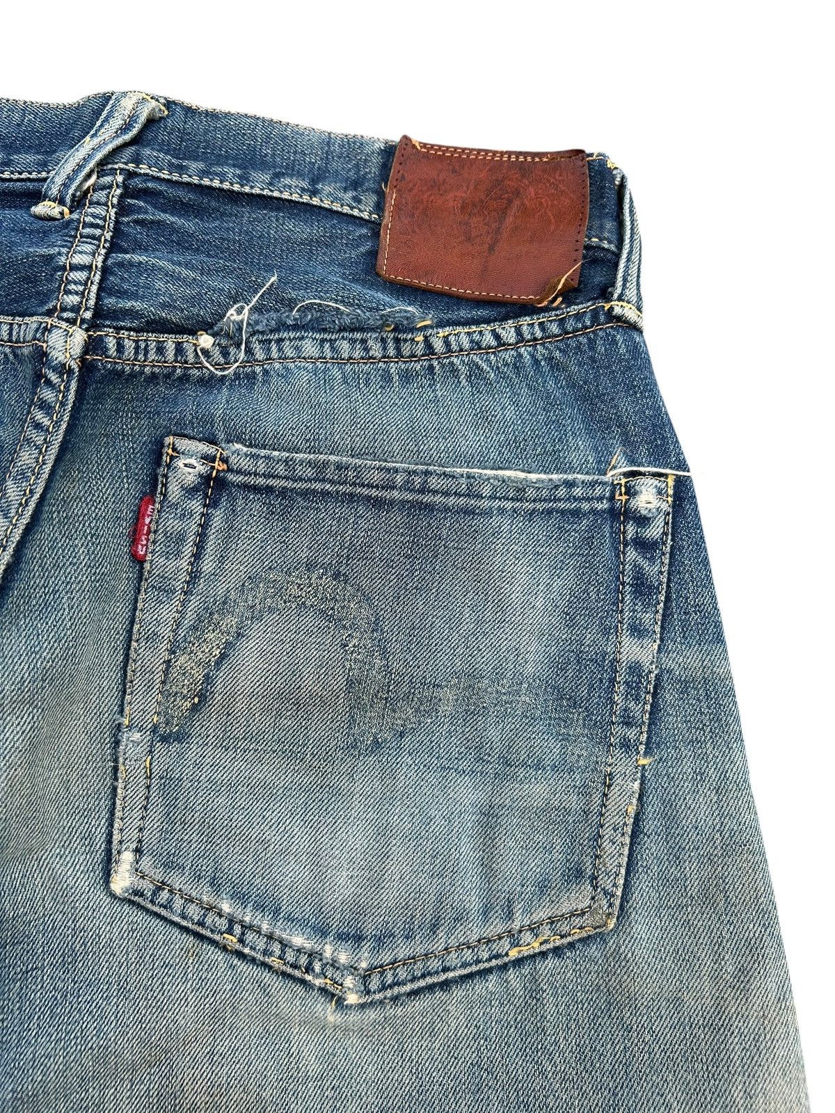 Kapital Thrashed Vintage Evisu Selvedge Denim Jeans Size US 28 / EU 44 - 15 Thumbnail