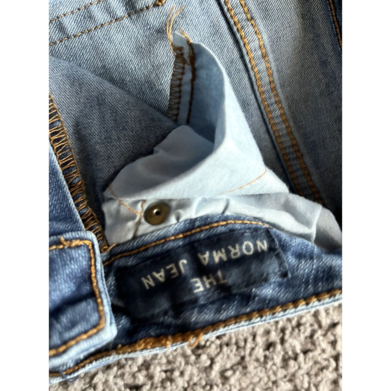 Vintage Aéropostale The Norma Jean Jeans Women's Skinny Denim 2 Blue High Rise Distressed 26 In Inseam Size 26" / US 2 / IT 38 - 7 Thumbnail
