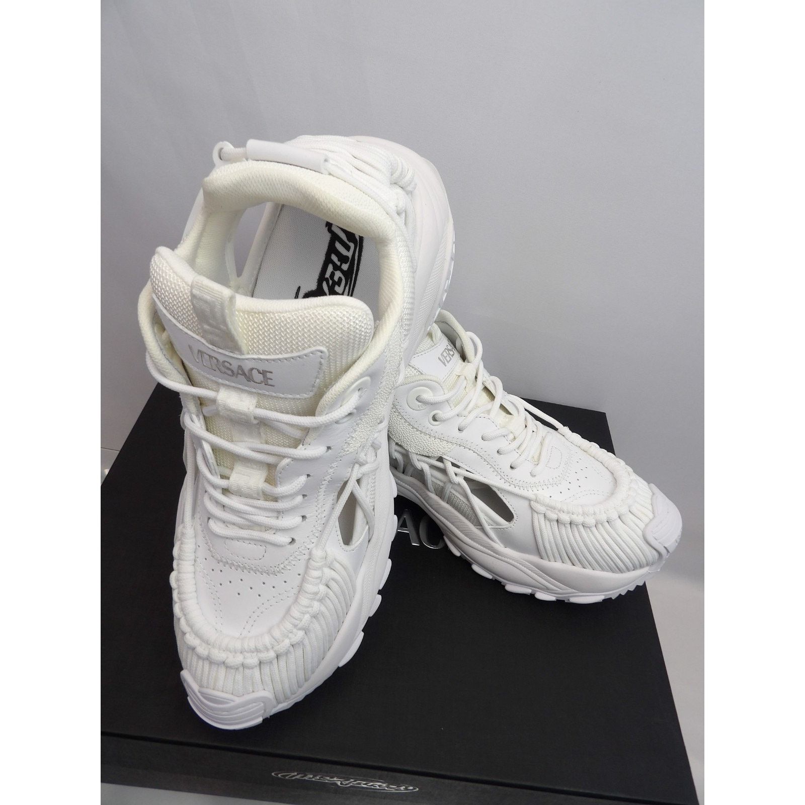 Versace VERSACE SKI FI MERCURY WHITE LEATHER PLATFORM SNEAKERS 48 IT Size US 15 / EU 48 - 8 Thumbnail