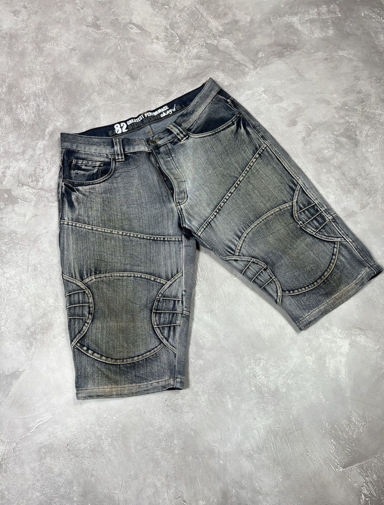 Other Vintage Style Y2k Baggy Cargo Shorts Size US 34 / EU 50 - 4 Thumbnail