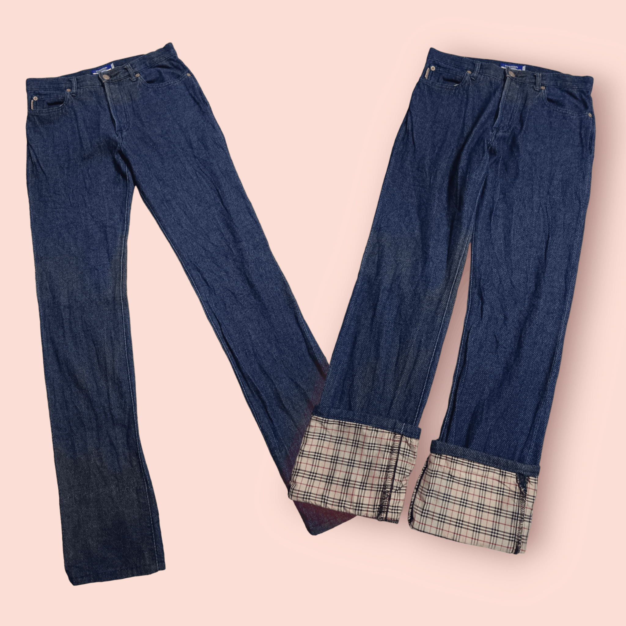 Burberry Burberry Blue Label Nova Check Slim Fit Jeans Size 28" / US 6 / IT 42 - 1 Thumbnail