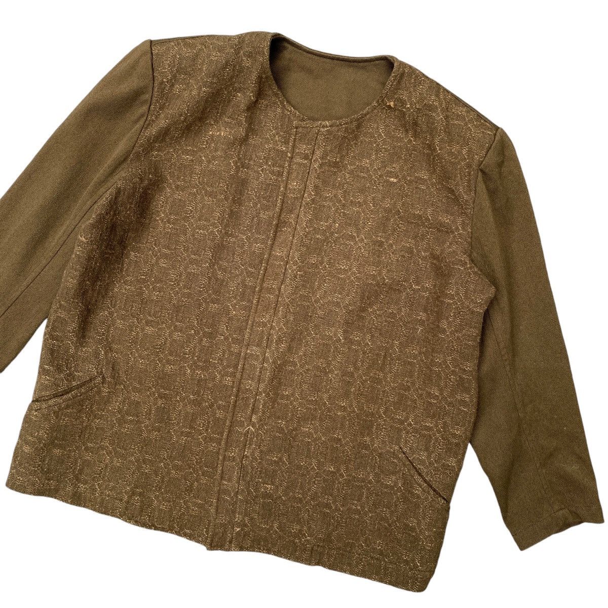 Yohji Yamamoto RARE Y's - Yohji Yamamoto 90s Wool Linen Blend Jacket Size US M / EU 48-50 / 2 - 4 Thumbnail