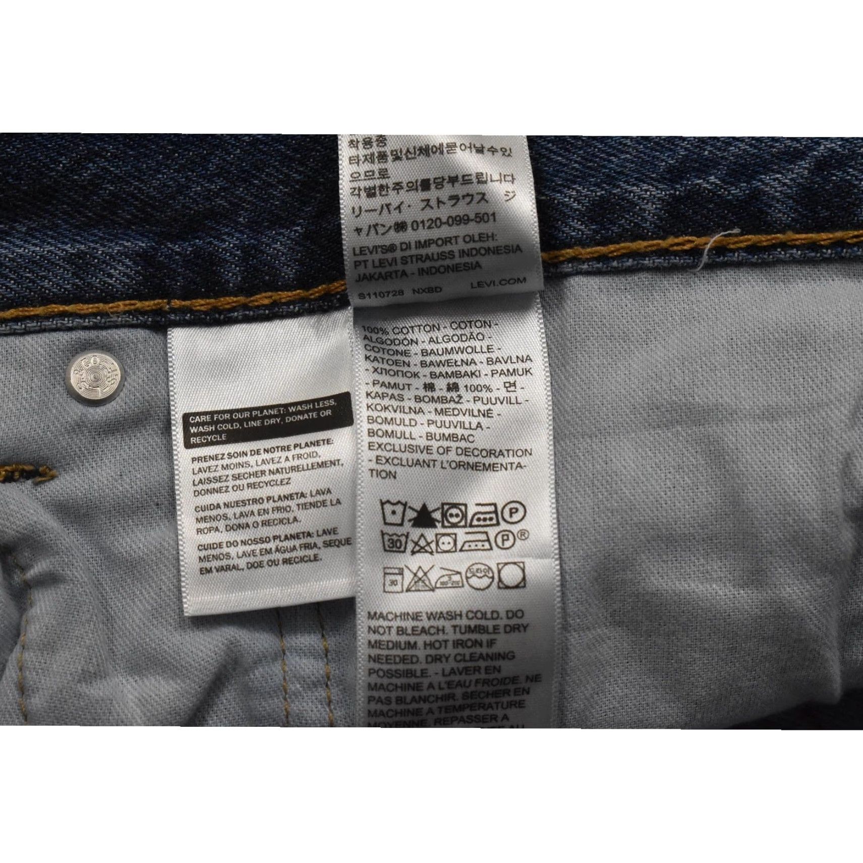 Levi's Levi's 454 Men's Big & Tall Relaxed Fit Denim Jean Shorts Casual Bermuda Medium Wash 42 Adult Mens Blue Bag Size US 42 / EU 58 - 7 Thumbnail