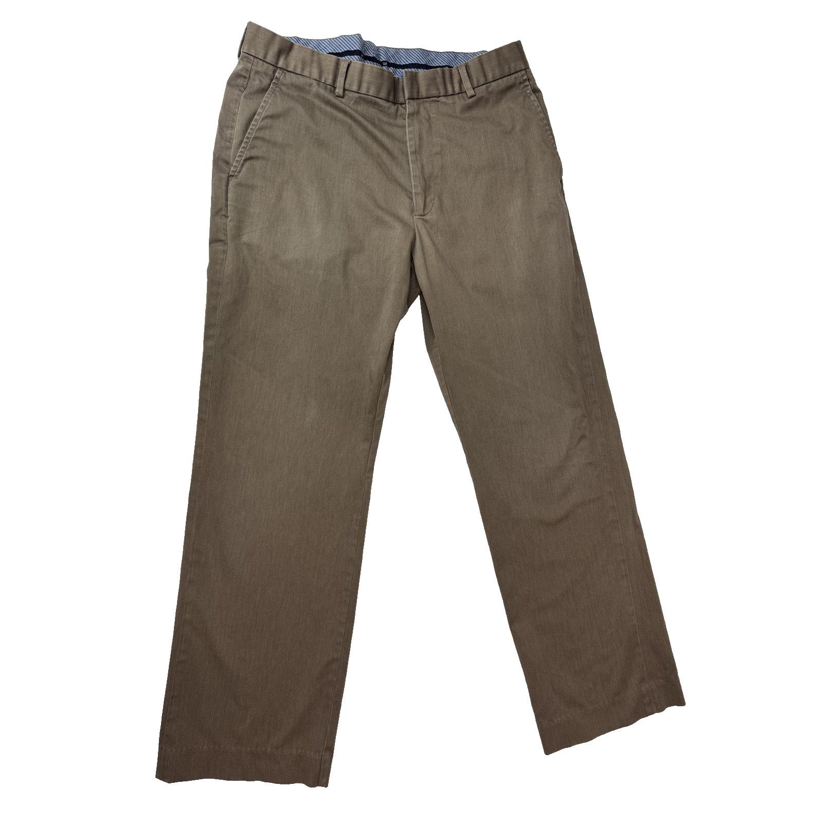 Gap GAP Men's Brown Straight Fit Pants Stretch Chinos 34 * 32 Size US 34 / EU 50 - 1 Thumbnail
