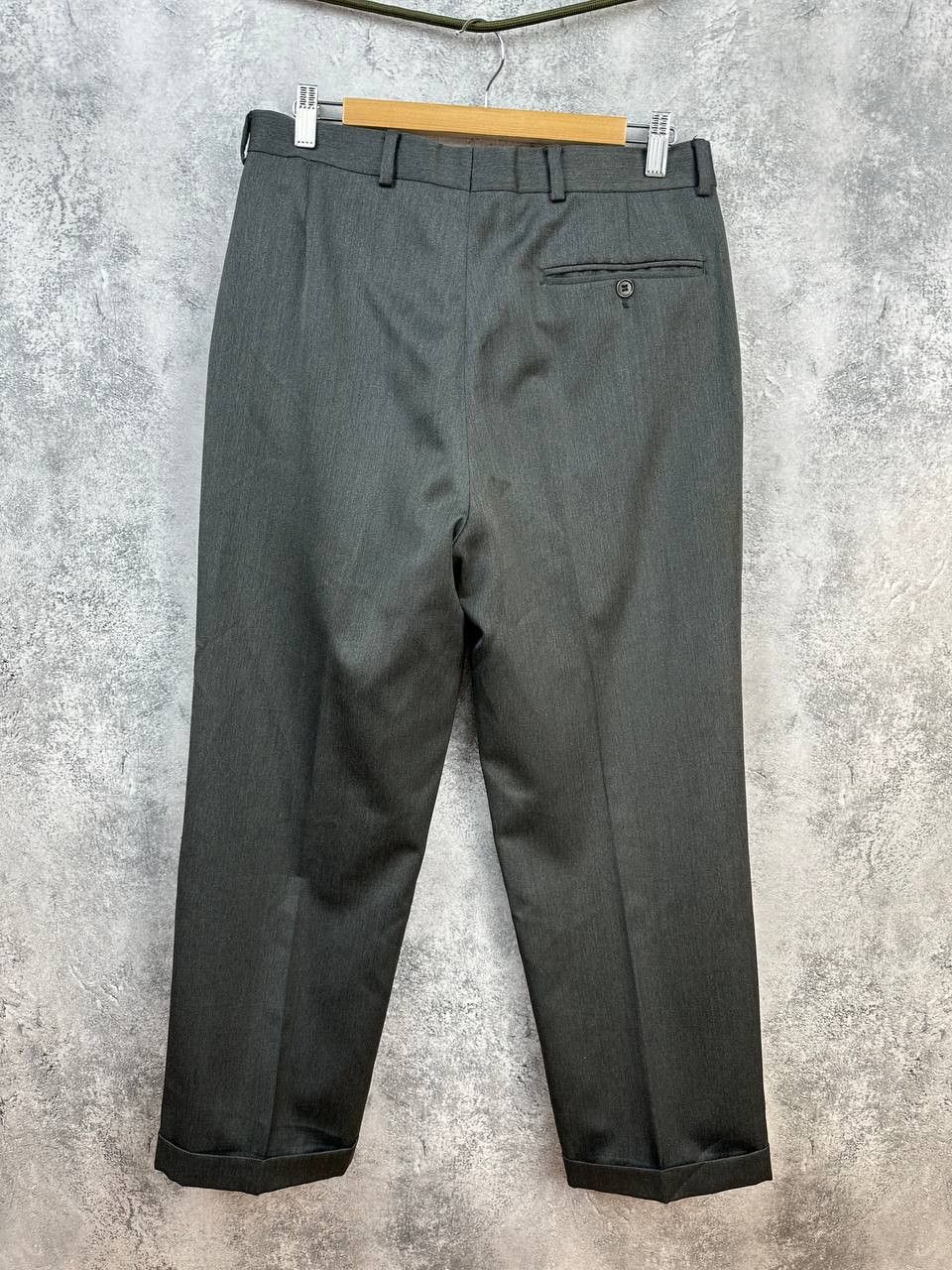 Yves Saint Laurent Yves Saint Laurent Pour Homme VTG Gray Double-Breasted Suit Size 48R - 4 Thumbnail