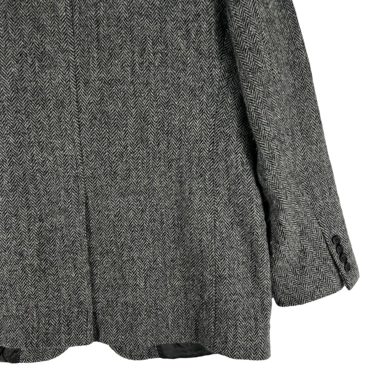Harris Tweed 🔥VINTAGE WOOL JACKET HARRIS TWEED HERRINGBONE DOUBLE BREAST Size US M / EU 48-50 / 2 - 6 Thumbnail
