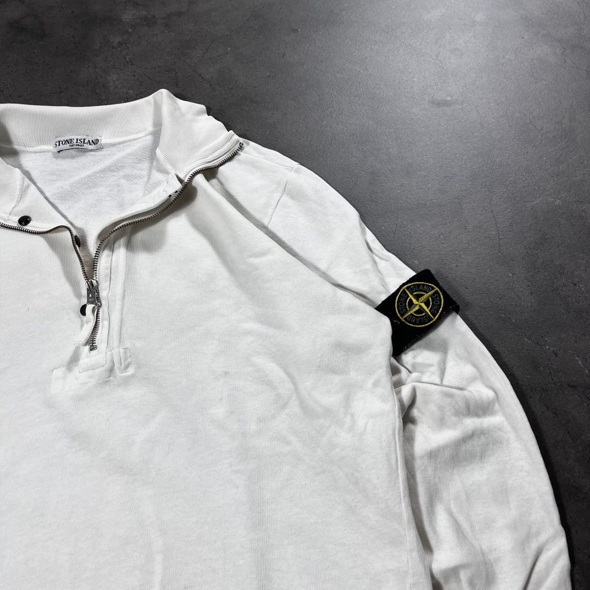 Stone Island Vintage 00s Stone Island Halfzip Sweater Sweatshirt Casual Size US L / EU 52-54 / 3 - 6 Thumbnail