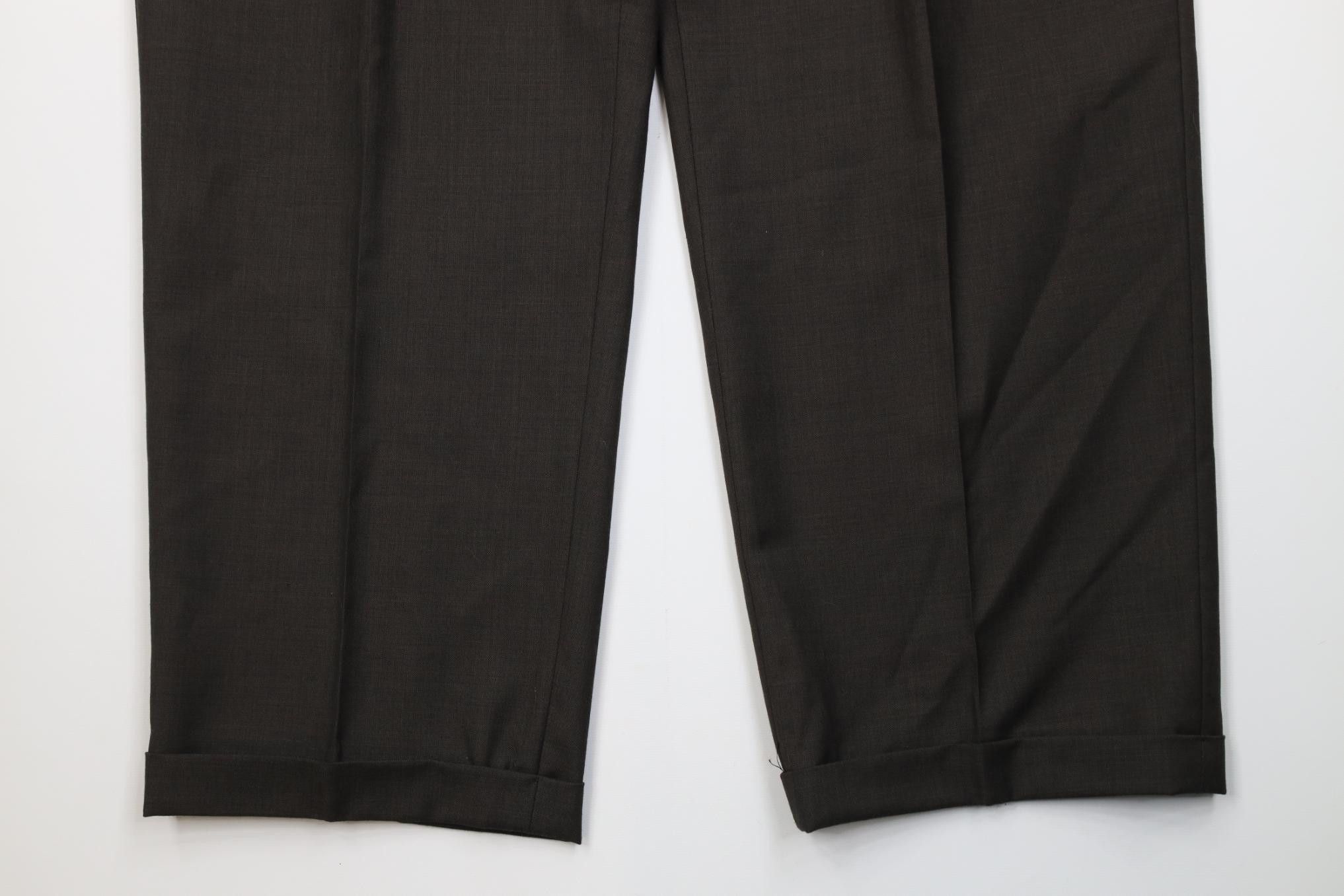 Vintage Vintage 90s Streetwear Wide Leg Chino Pants Heather Brown Size US 38 / EU 54 - 4 Thumbnail