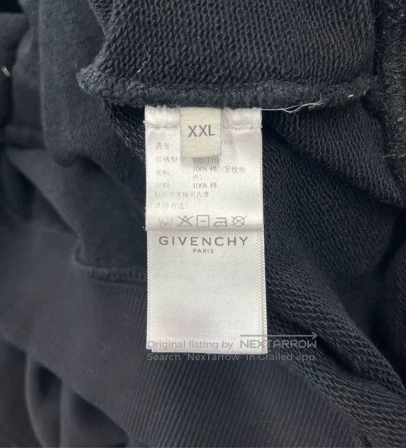Givenchy Givenchy Black Metallic Letter Logo Hoodie with Hood Size Size US XXL / EU 58 / 5 - 4 Thumbnail